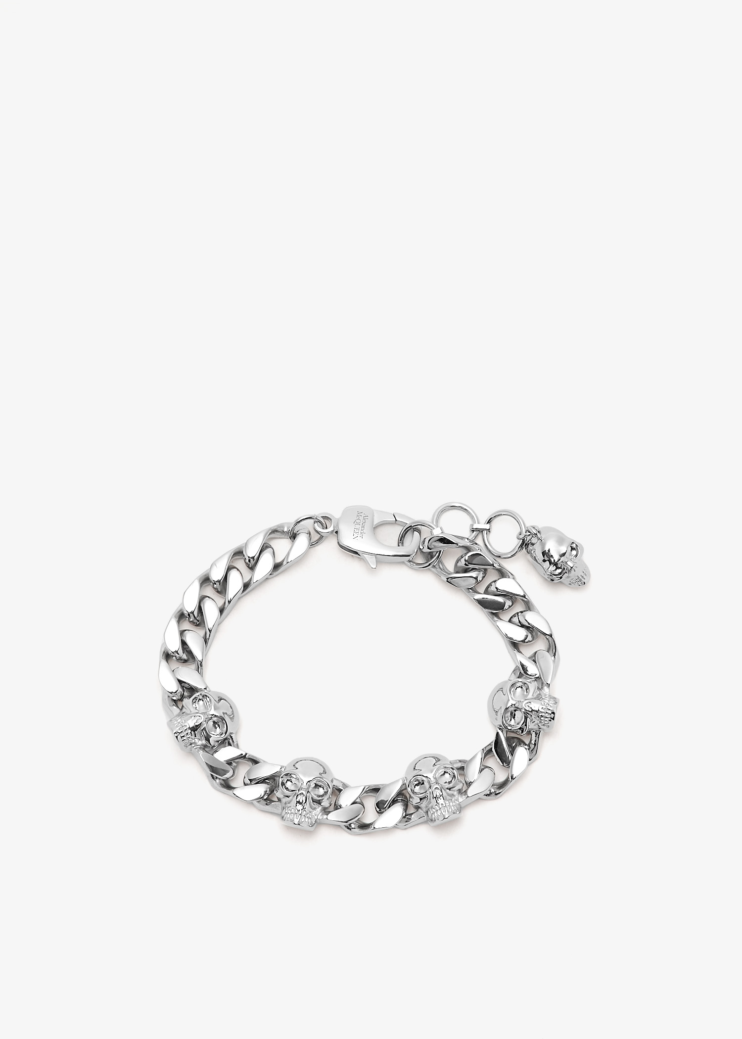 

Skull chain bracelet, Silver