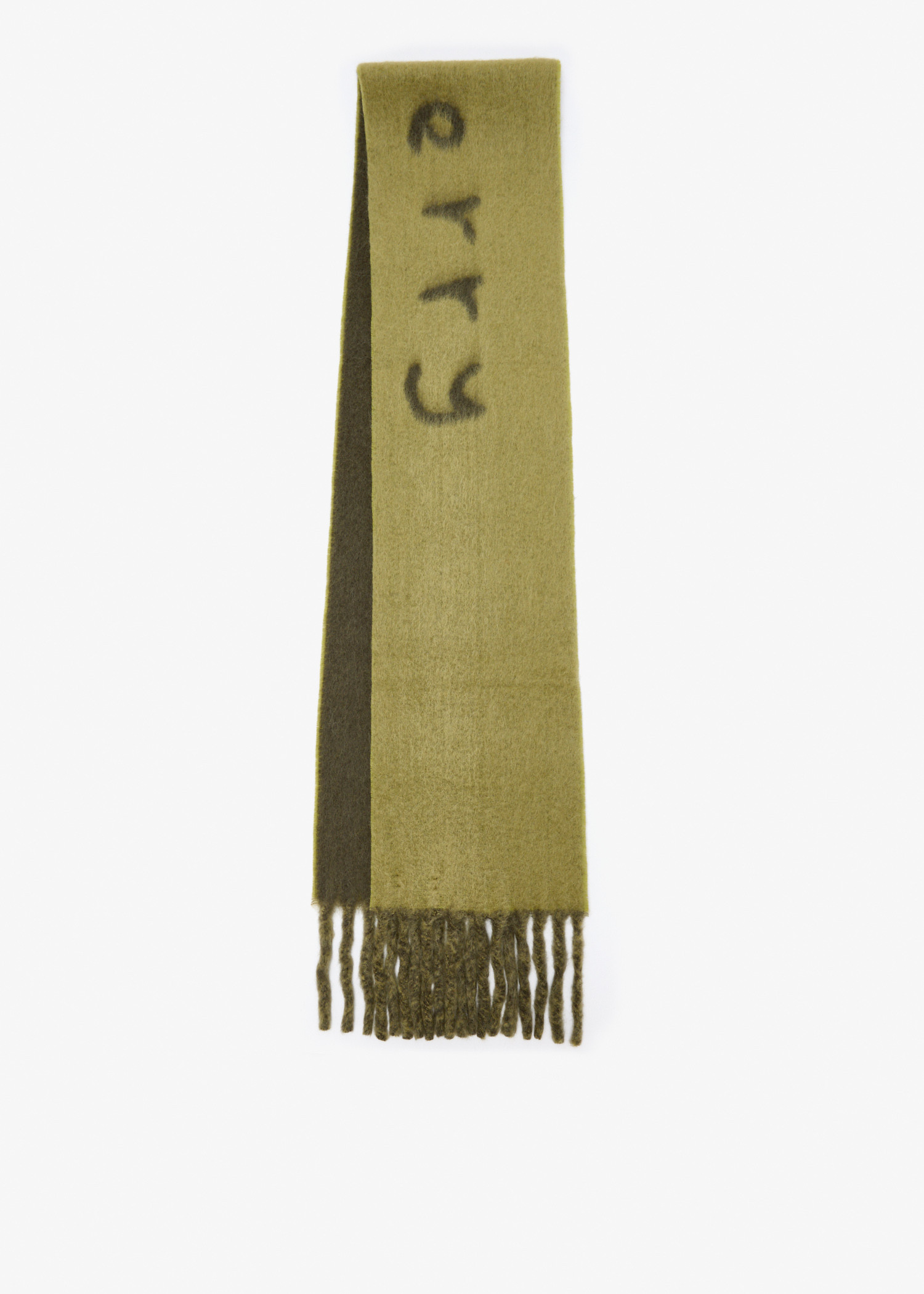 

Reversible logo scarf, Green