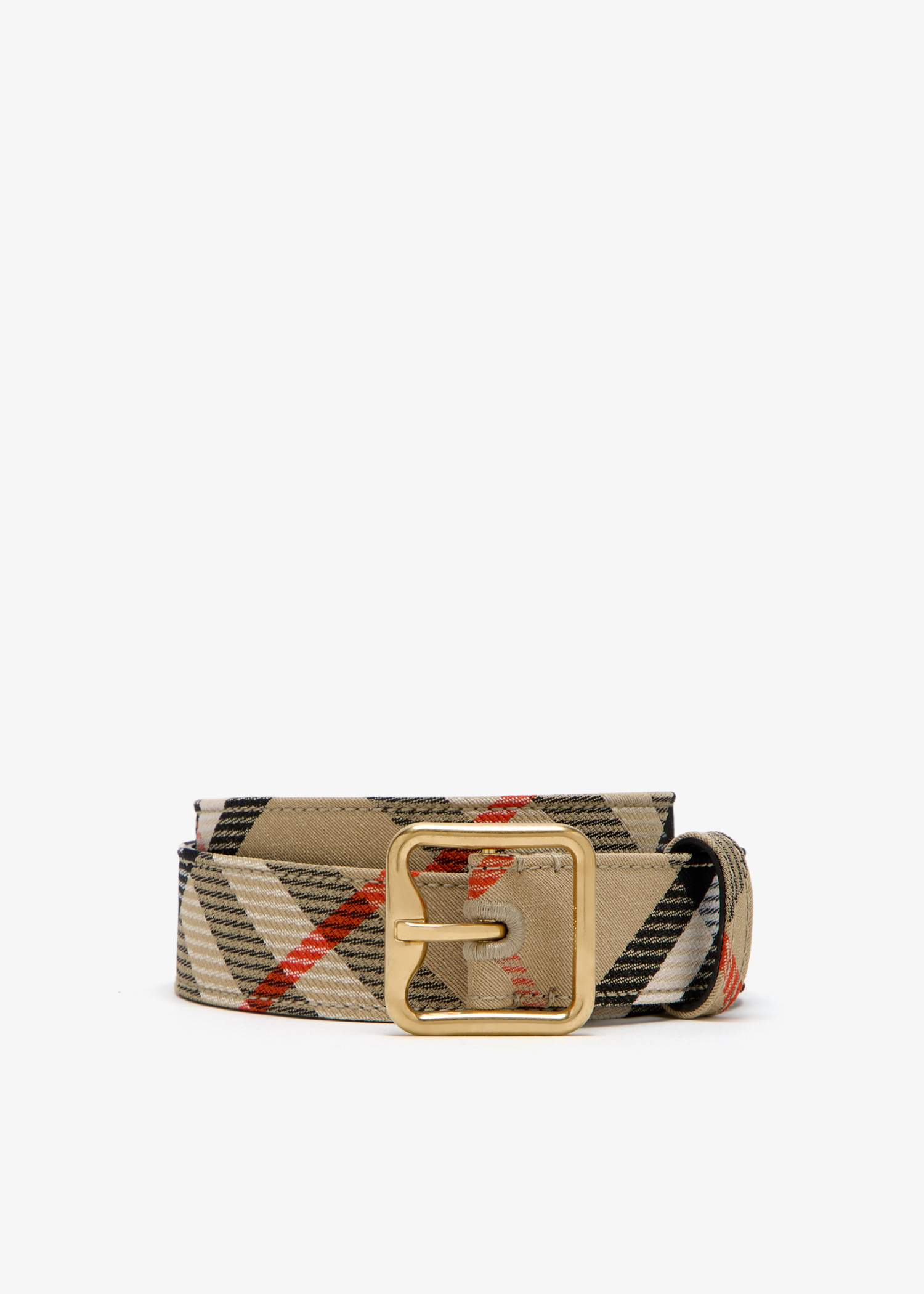 

Check B buckle belt, Printed