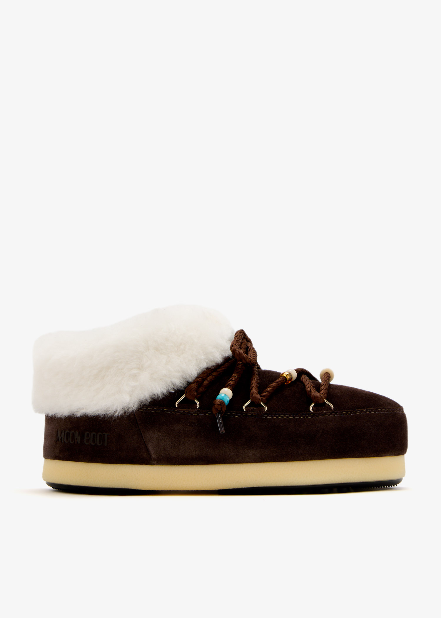 

Suede Beads mules, Brown