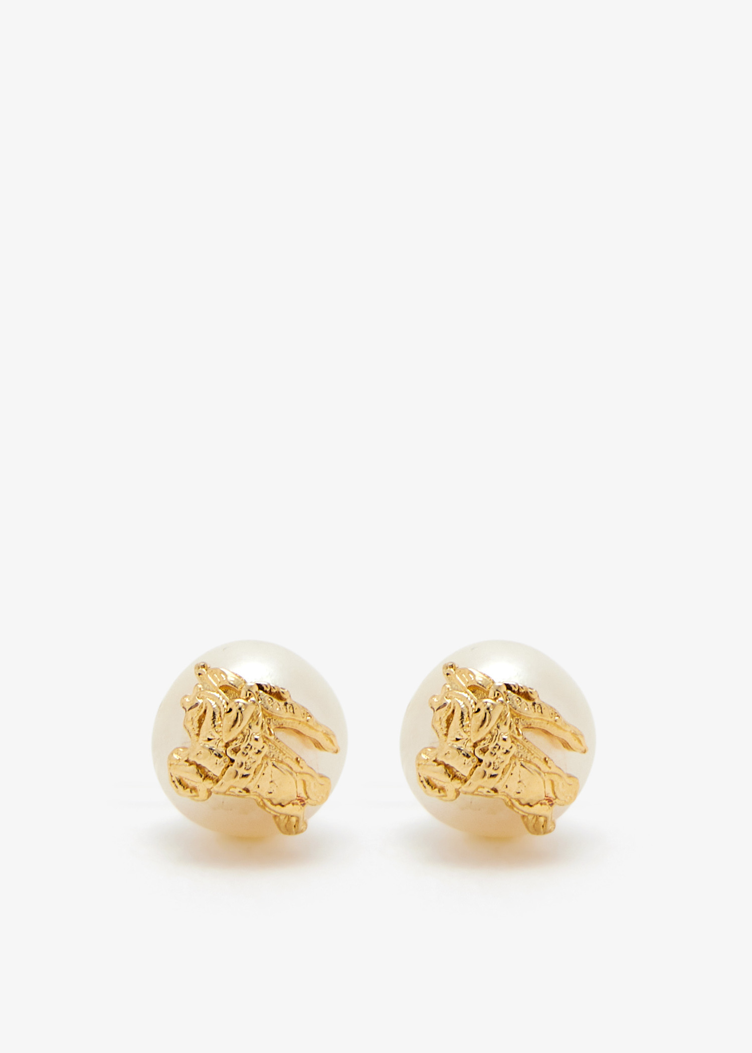 

EKD Sphere Pearl stud earrings, Cream