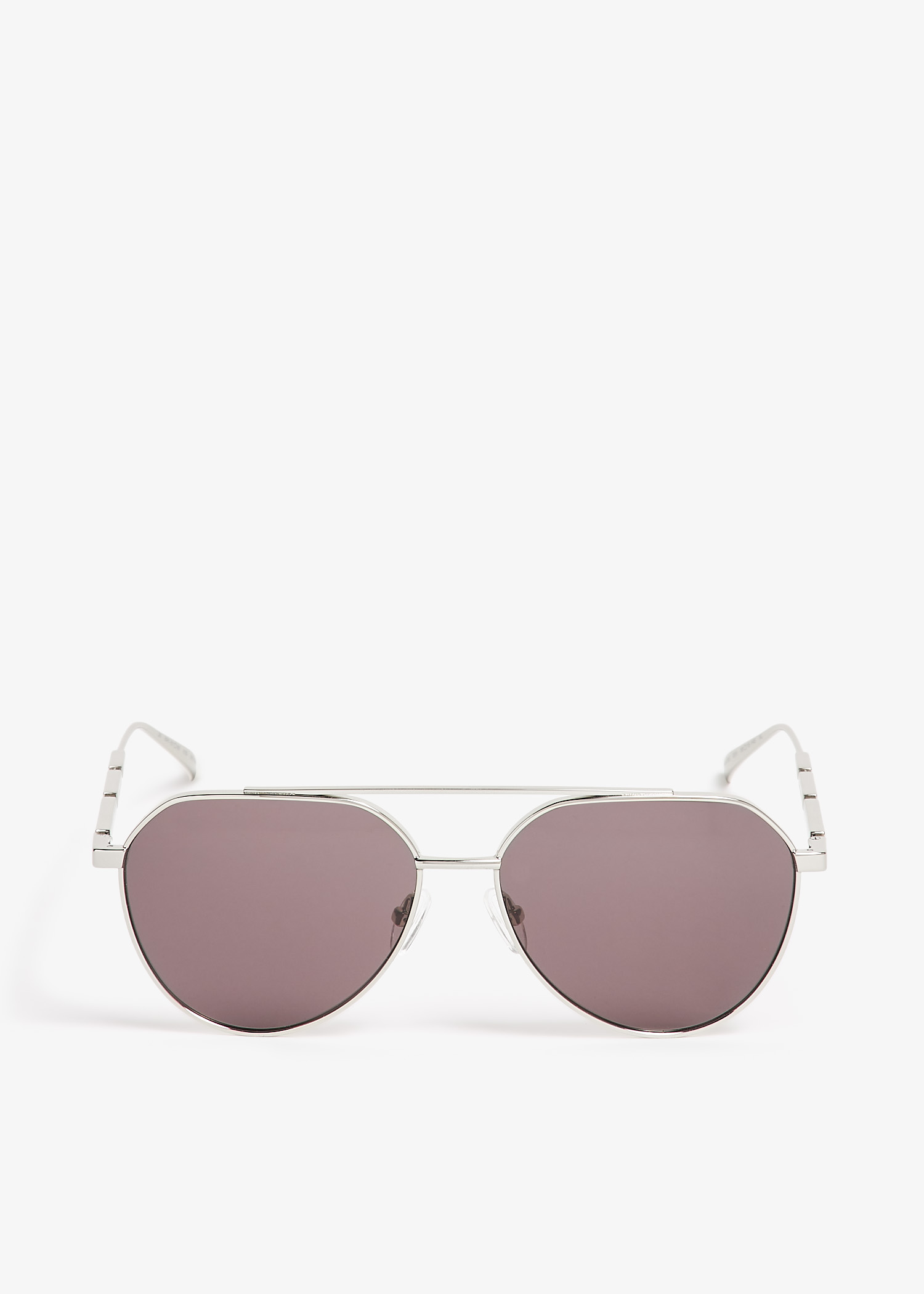 

Metal Plaque Pilot sunglasses, Silver