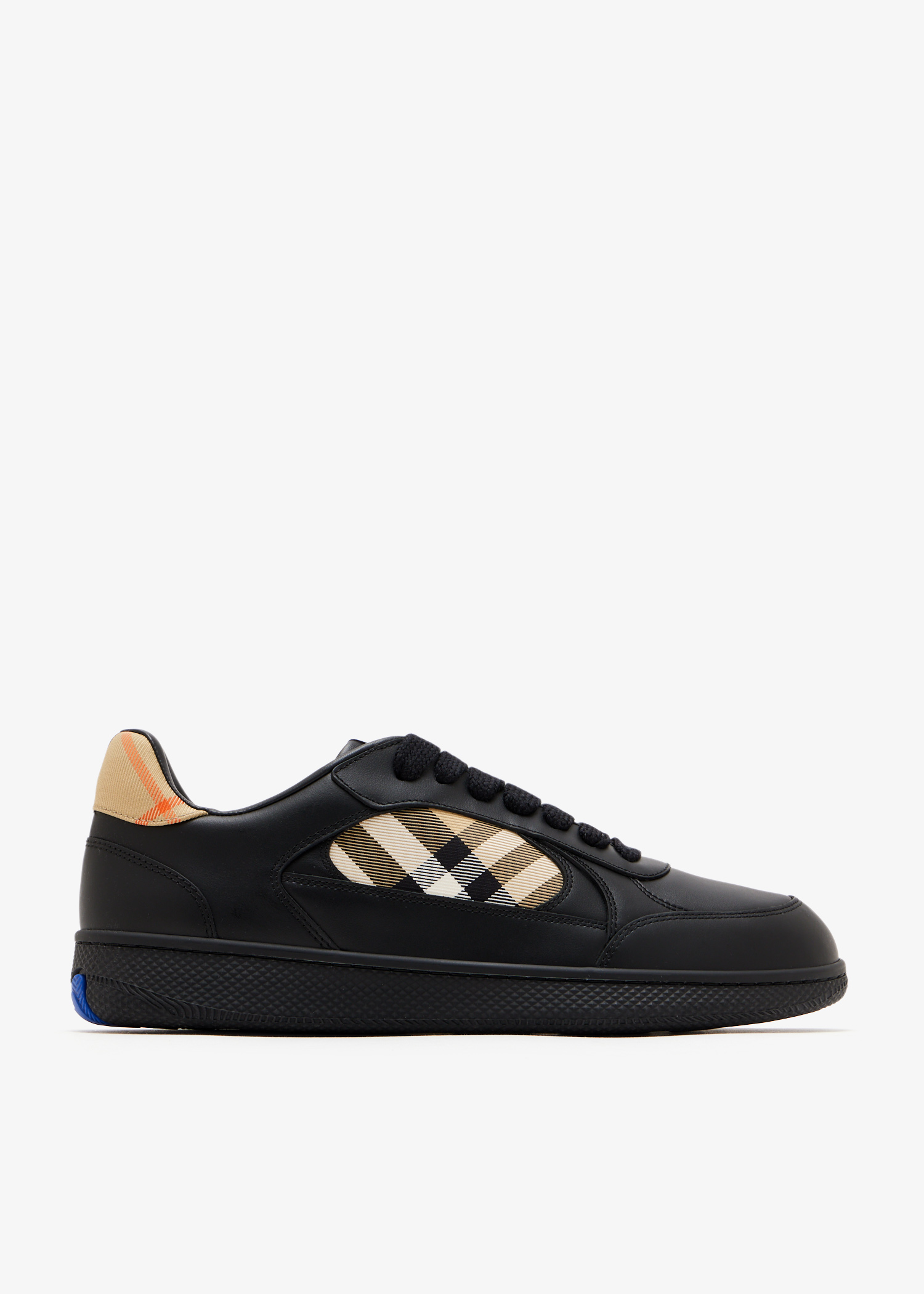

Check Terrace leather sneakers, Black