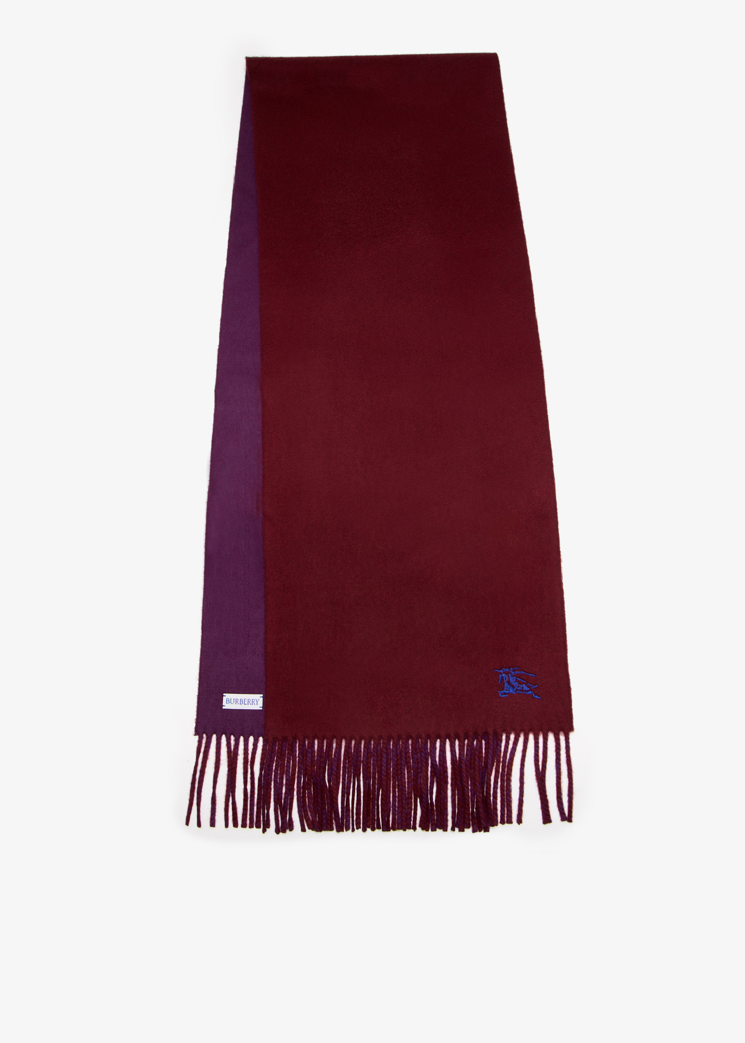 

Reversible cashmere scarf, Burgundy