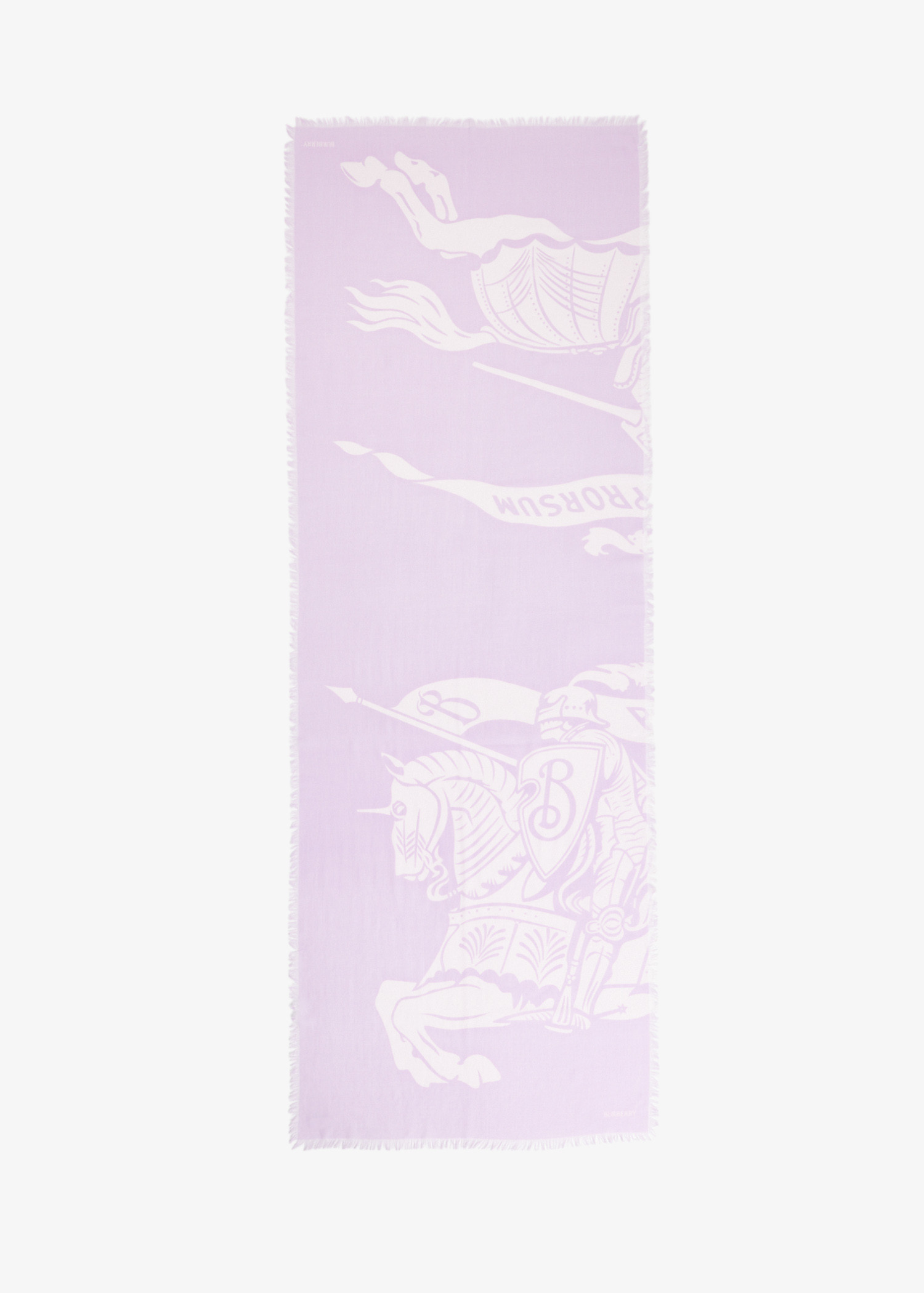 

Equestrian Knight wide wool scarf, Pink