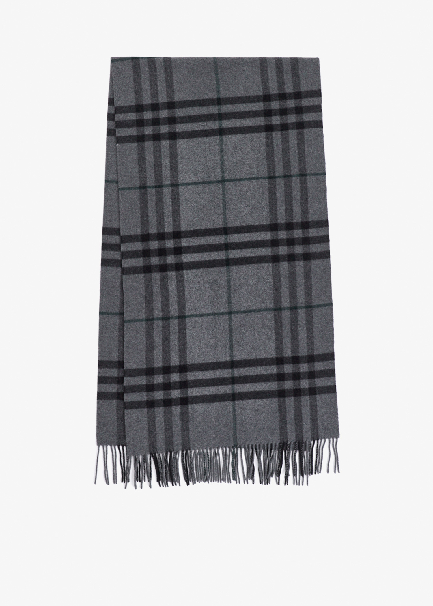 

Wide Check Cashmere scarf, Printed
