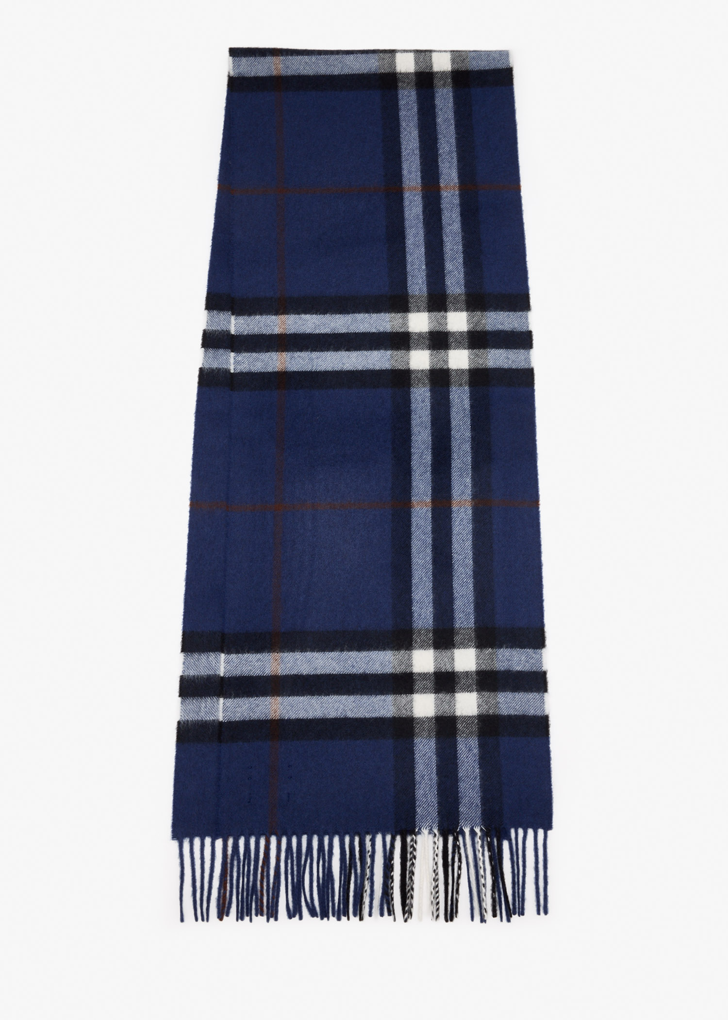 

Check cashmere scarf, Black