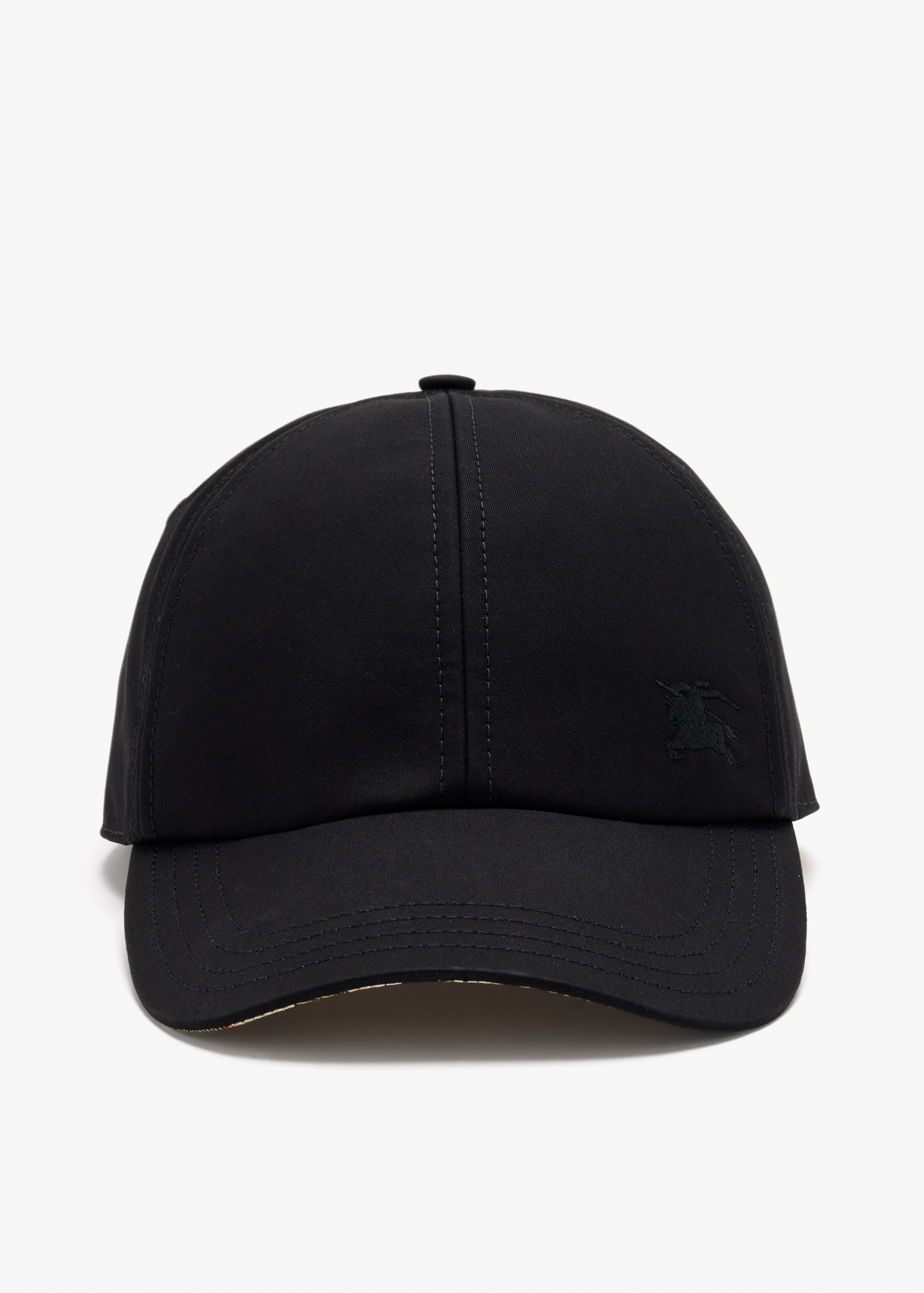 

Gabardine baseball cap, Black