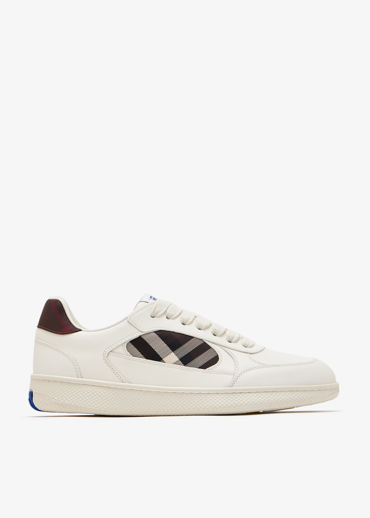 

Check Terrace leather sneakers, Cream