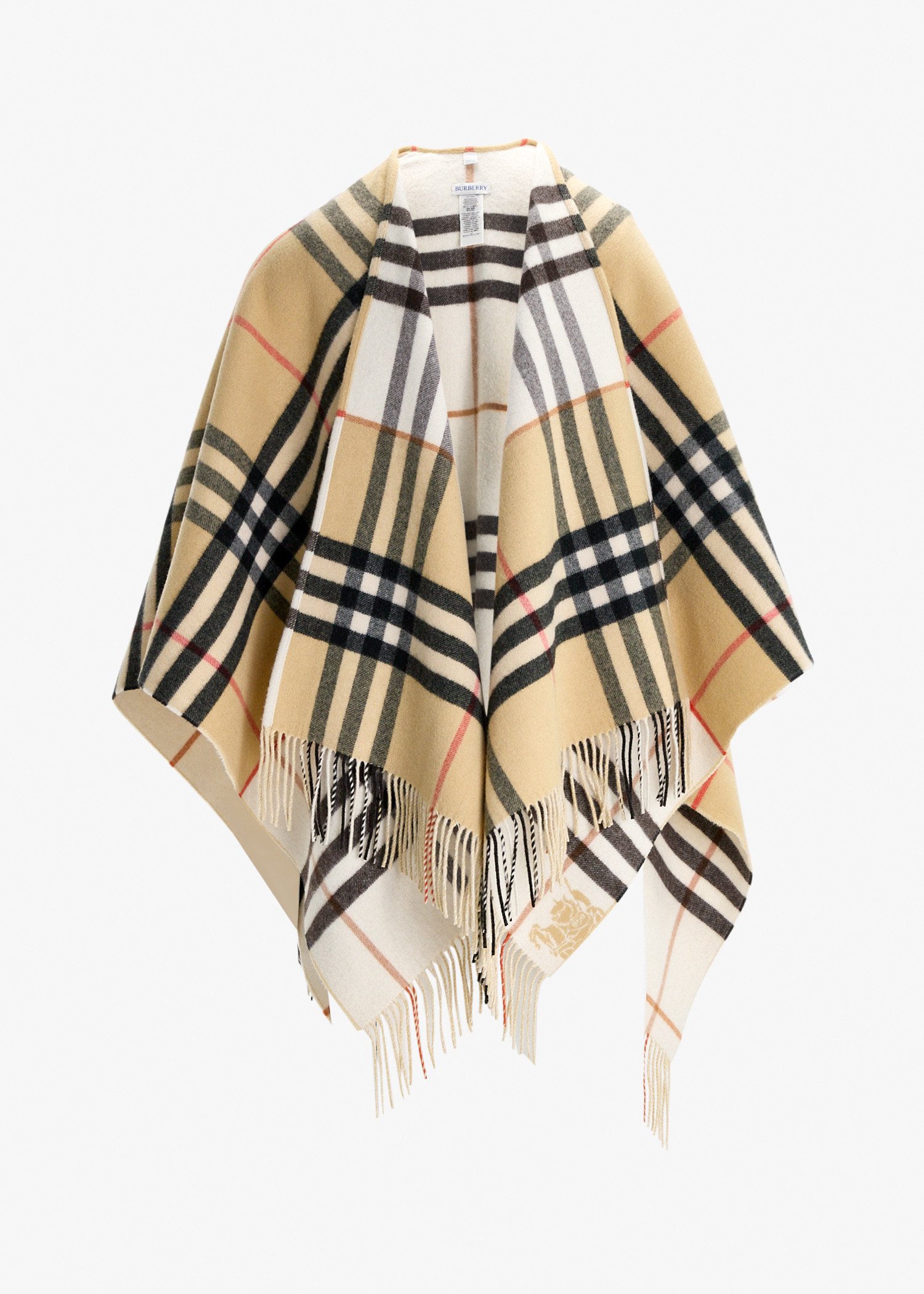 

Reversible Check cape, Printed