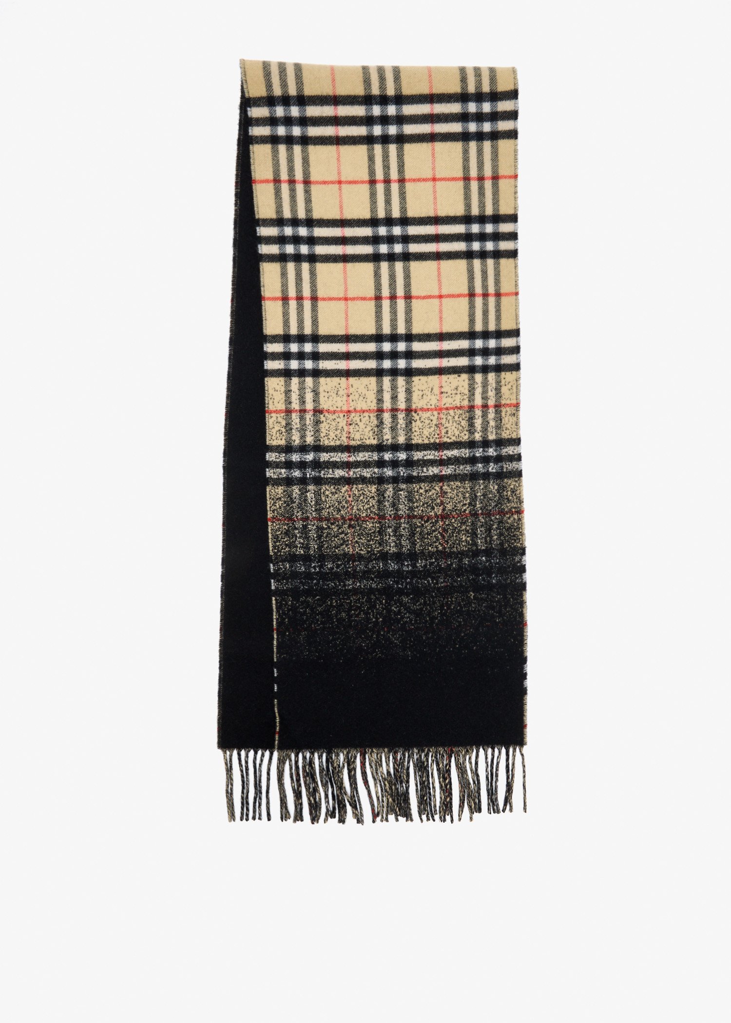 

Gradient Check scarf, Beige