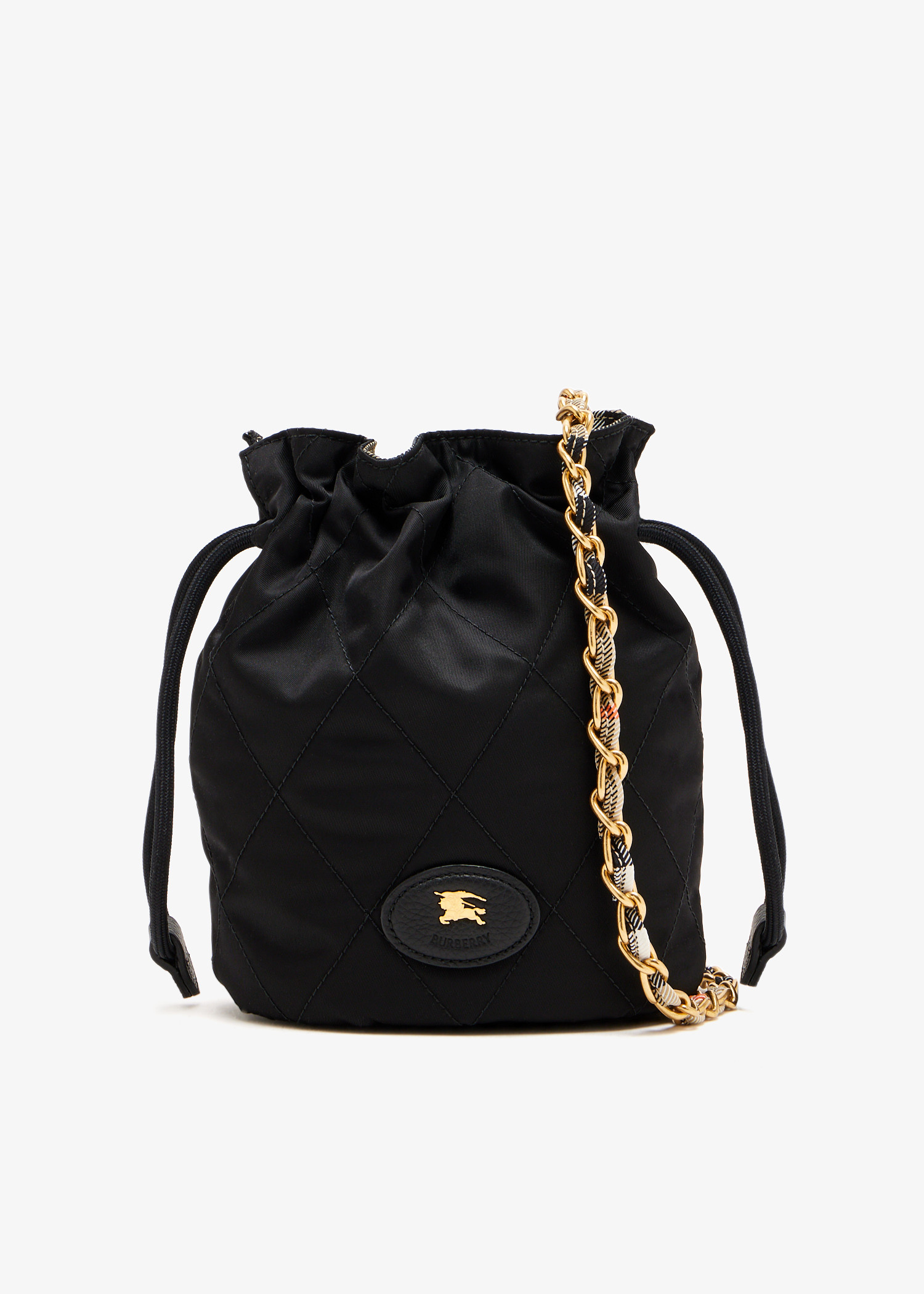 

Horseshoe chain pouch, Black