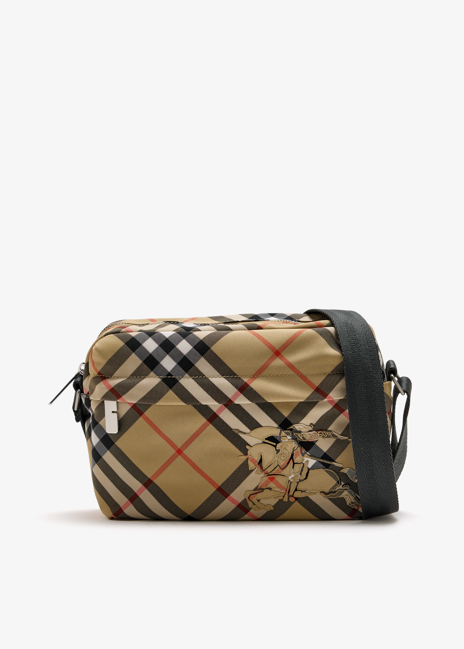 

Small Check crossbody bag, Beige