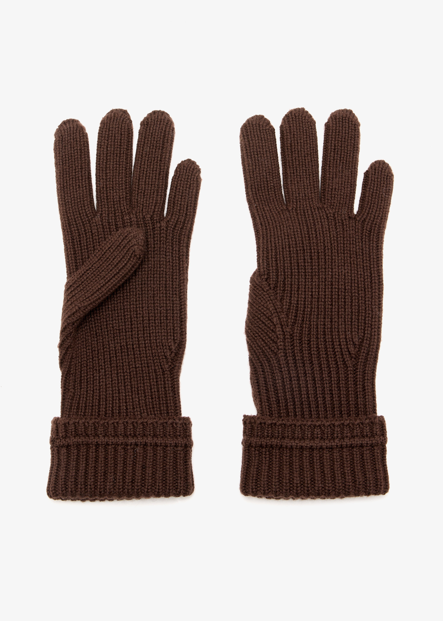 

Logo patch gloves, Brown