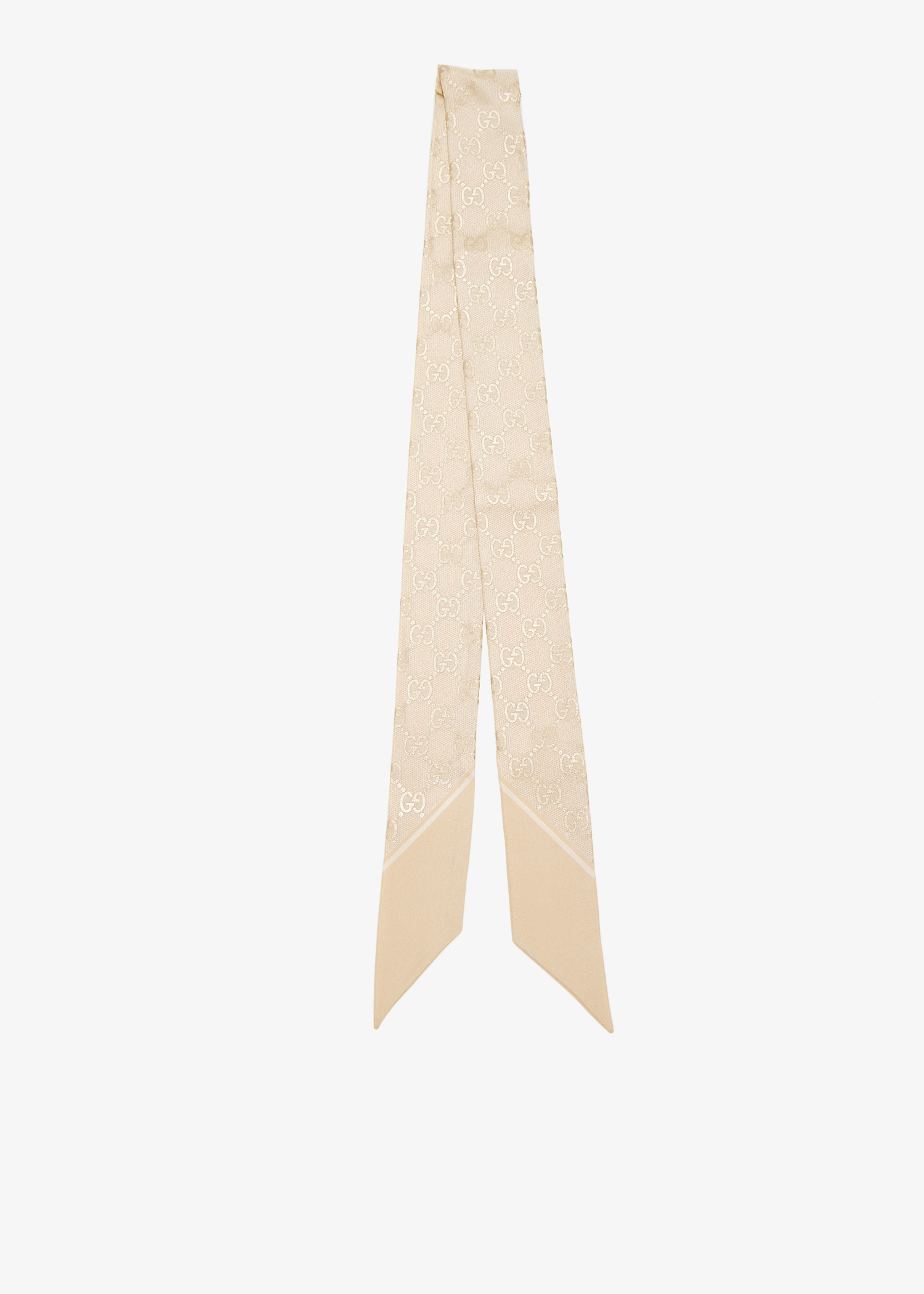 

GG Silk neck bow, Printed