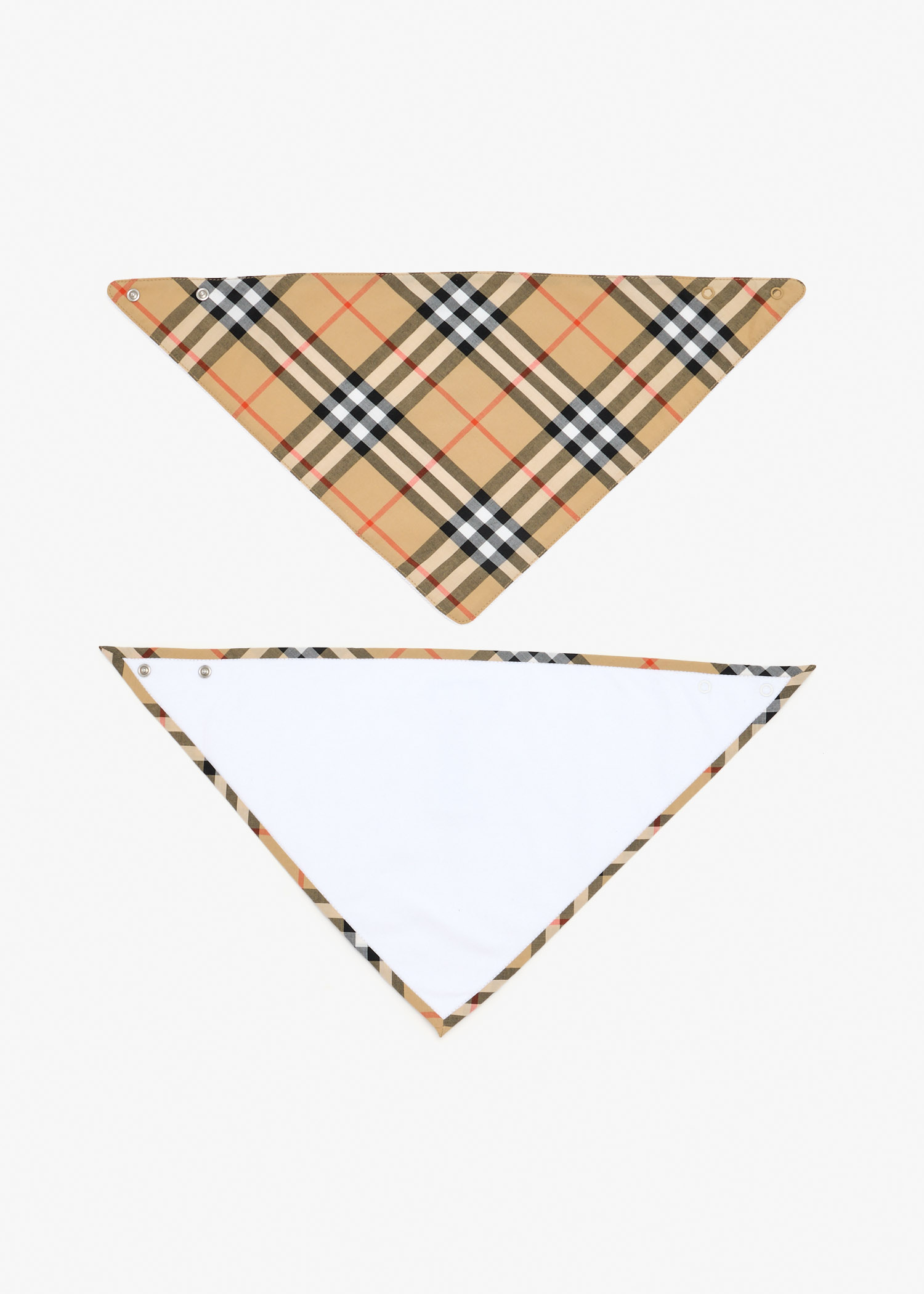 

Two-piece Bib Set, White