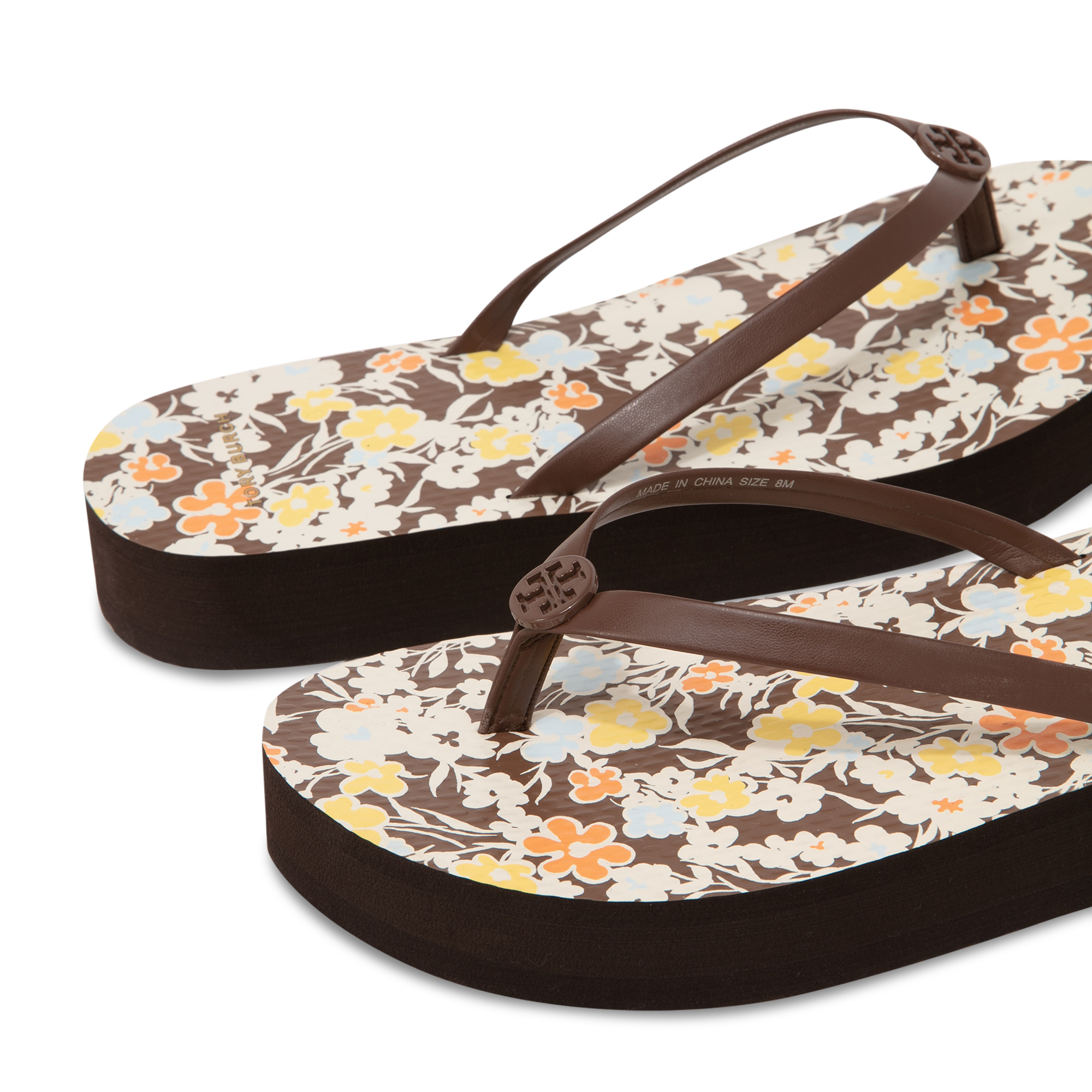 

Flatform flip flops, Brown