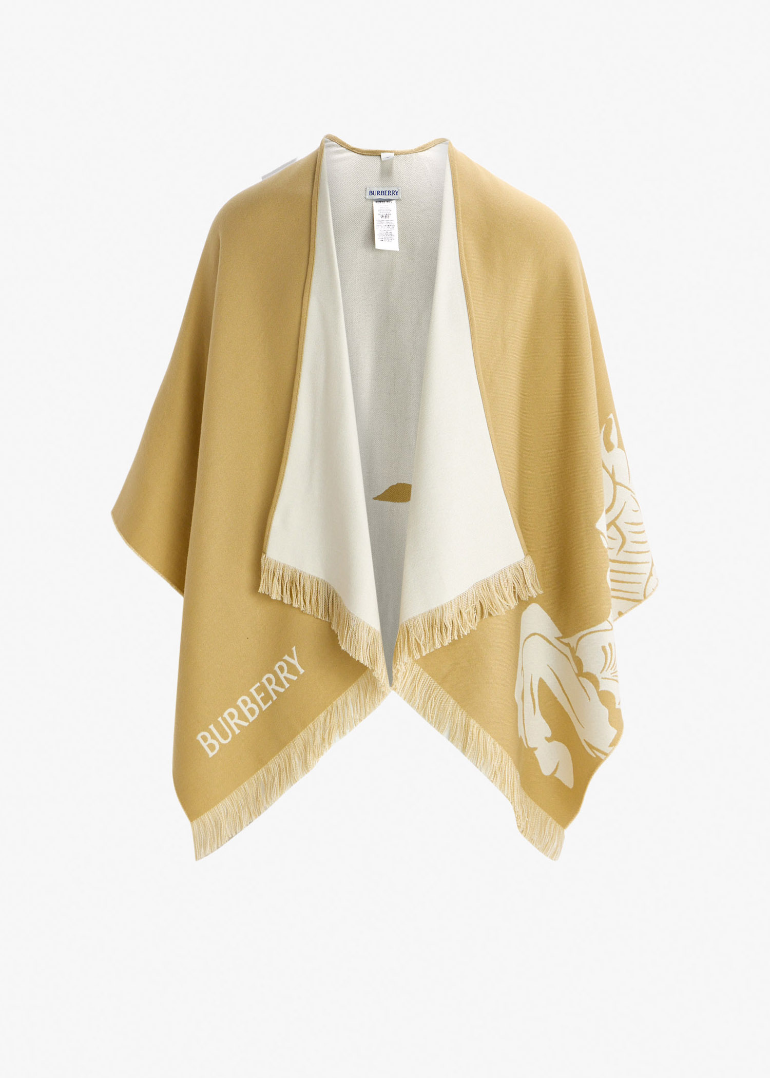 

EKD wool silk cashmere cape, Beige