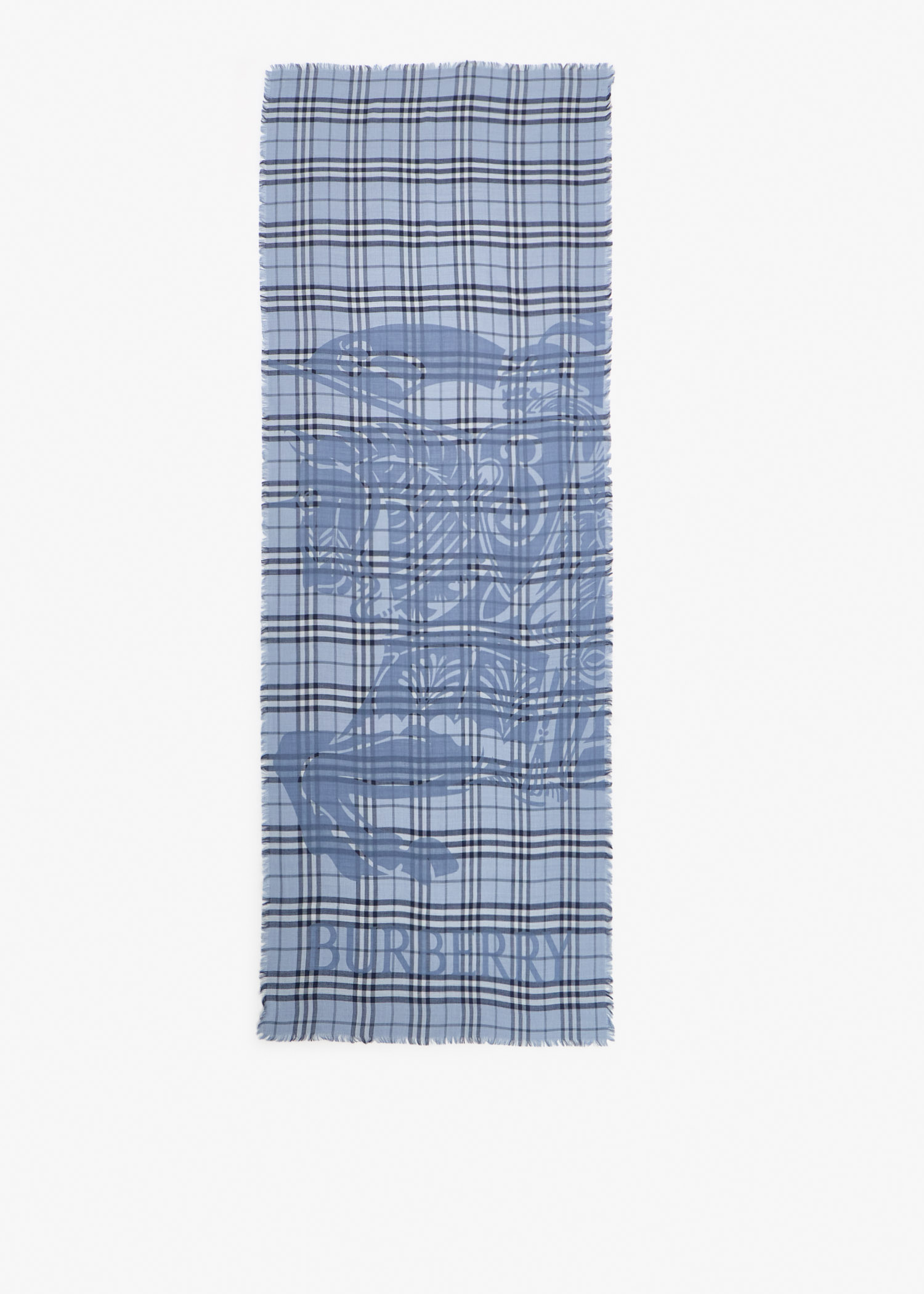 

Wide EKD Check scarf, Blue