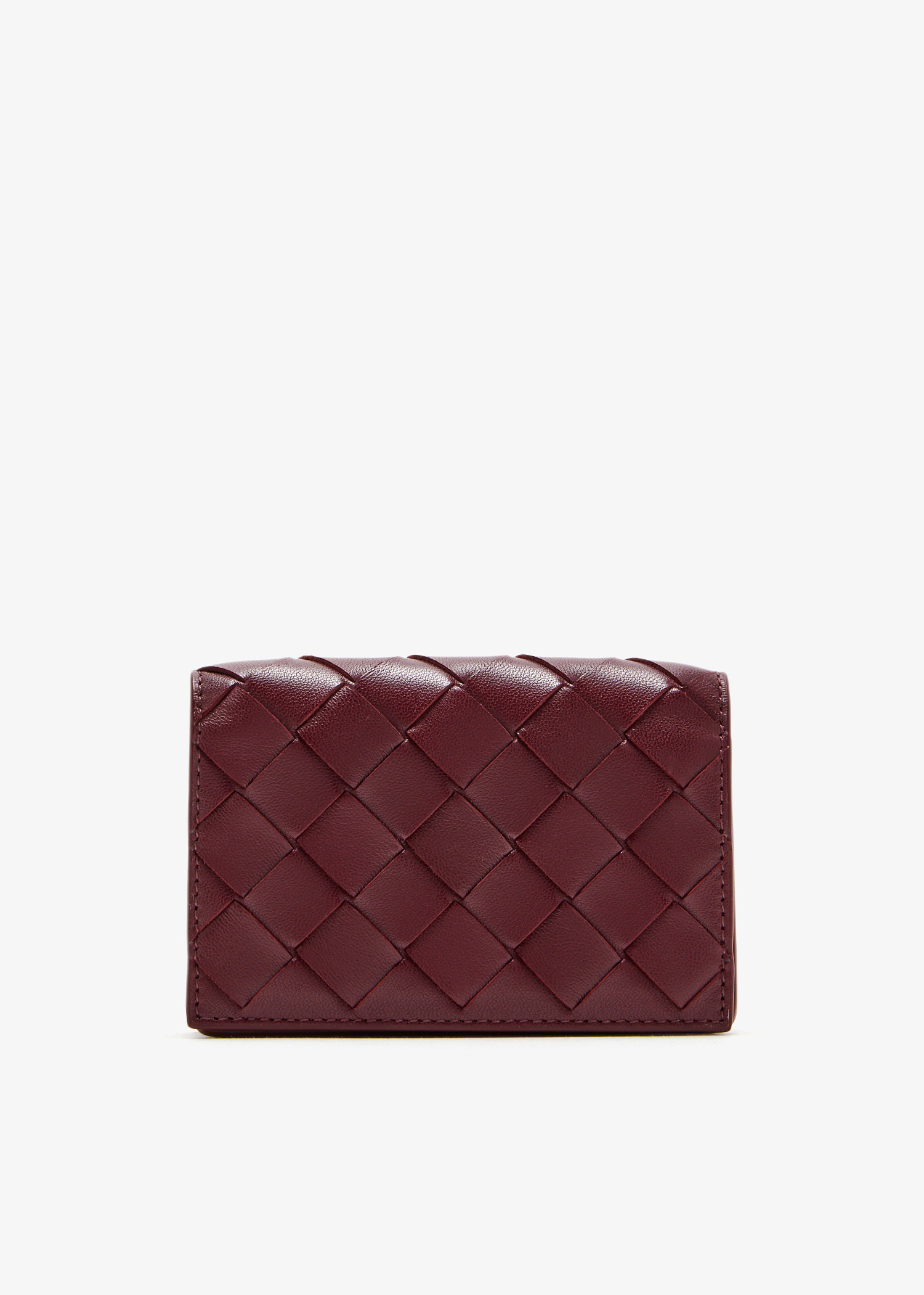 

Intrecciato business card case, Burgundy