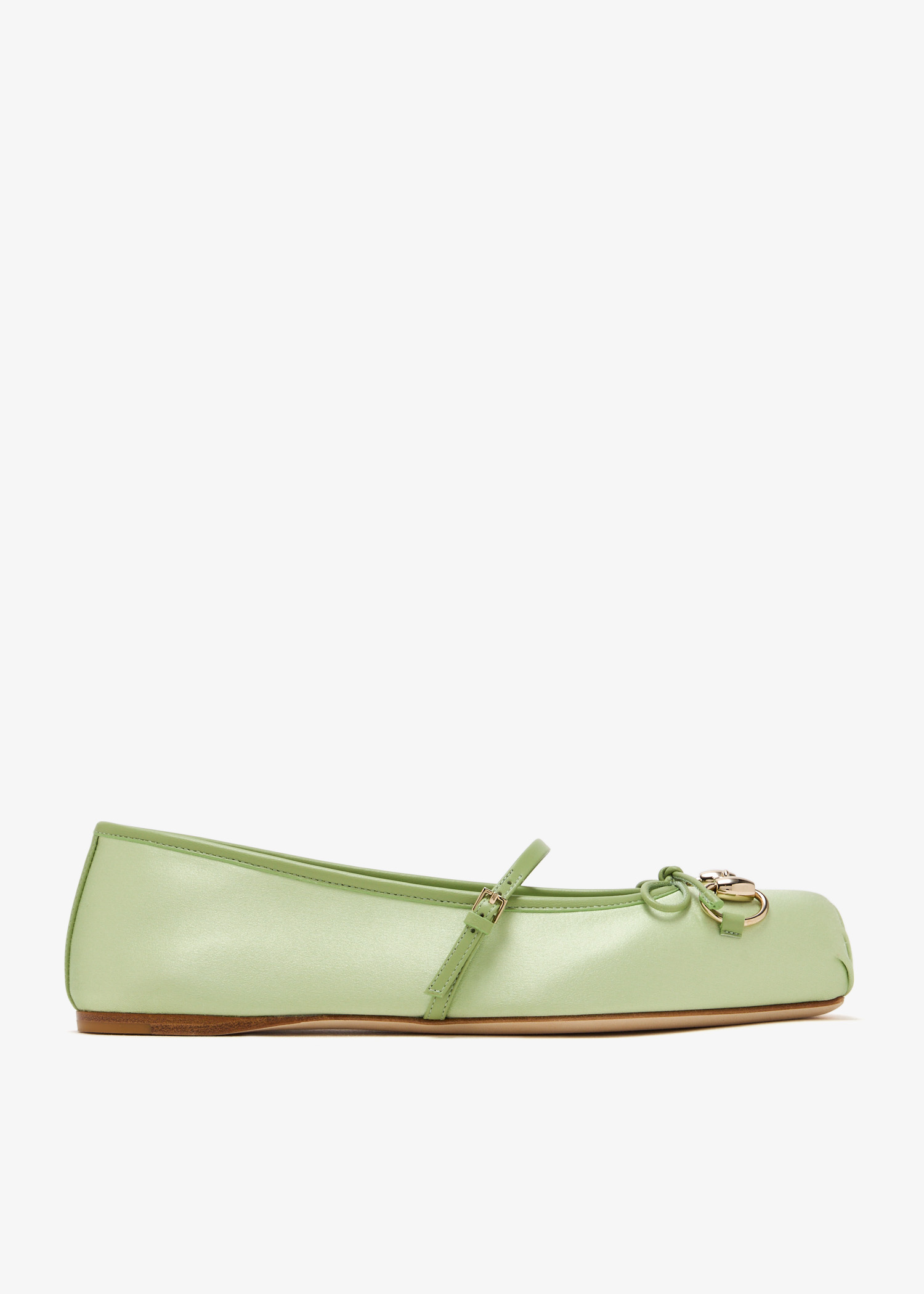 

Horsebit ballet flats, Green