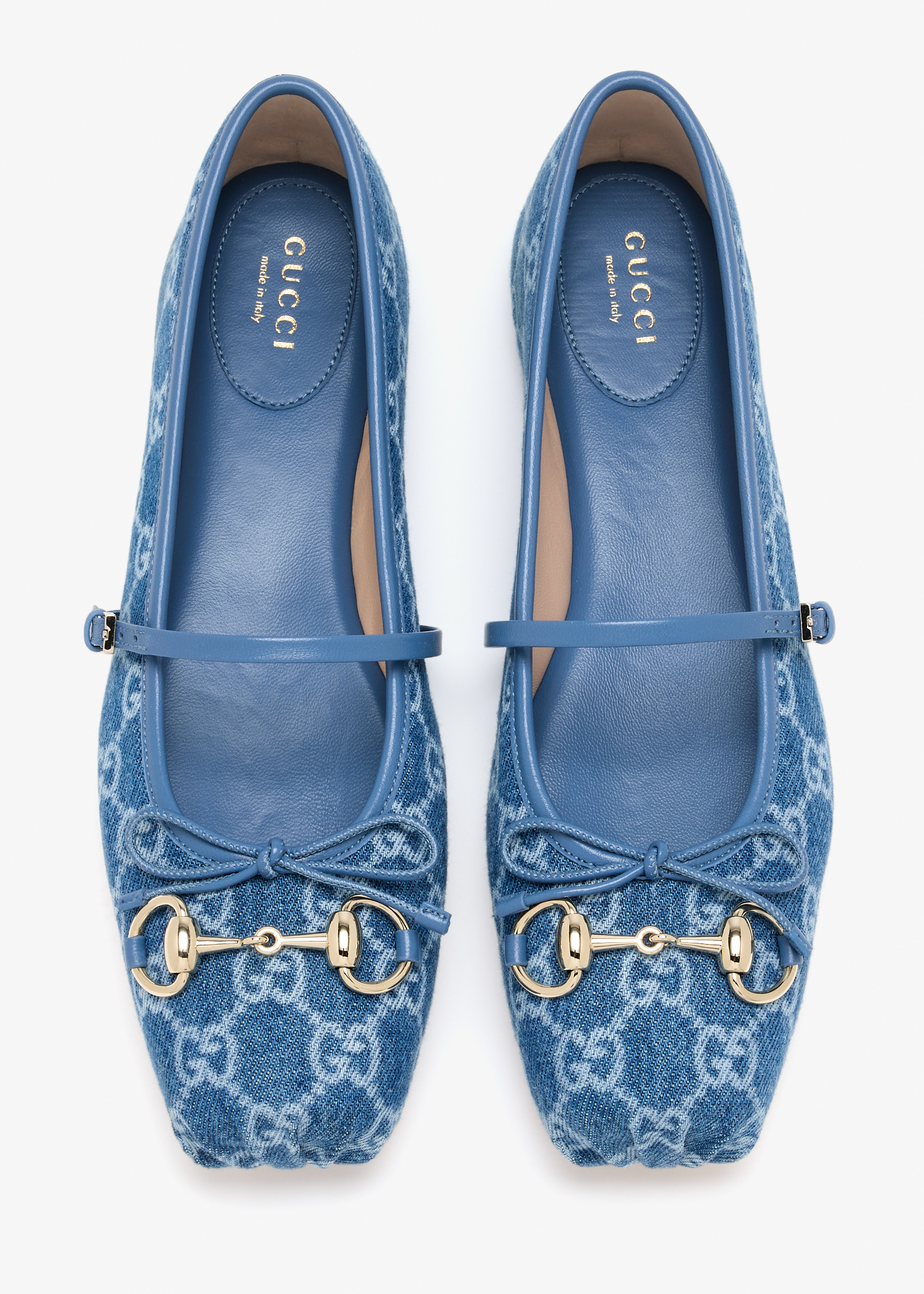 

Horsebit ballet flats, Blue