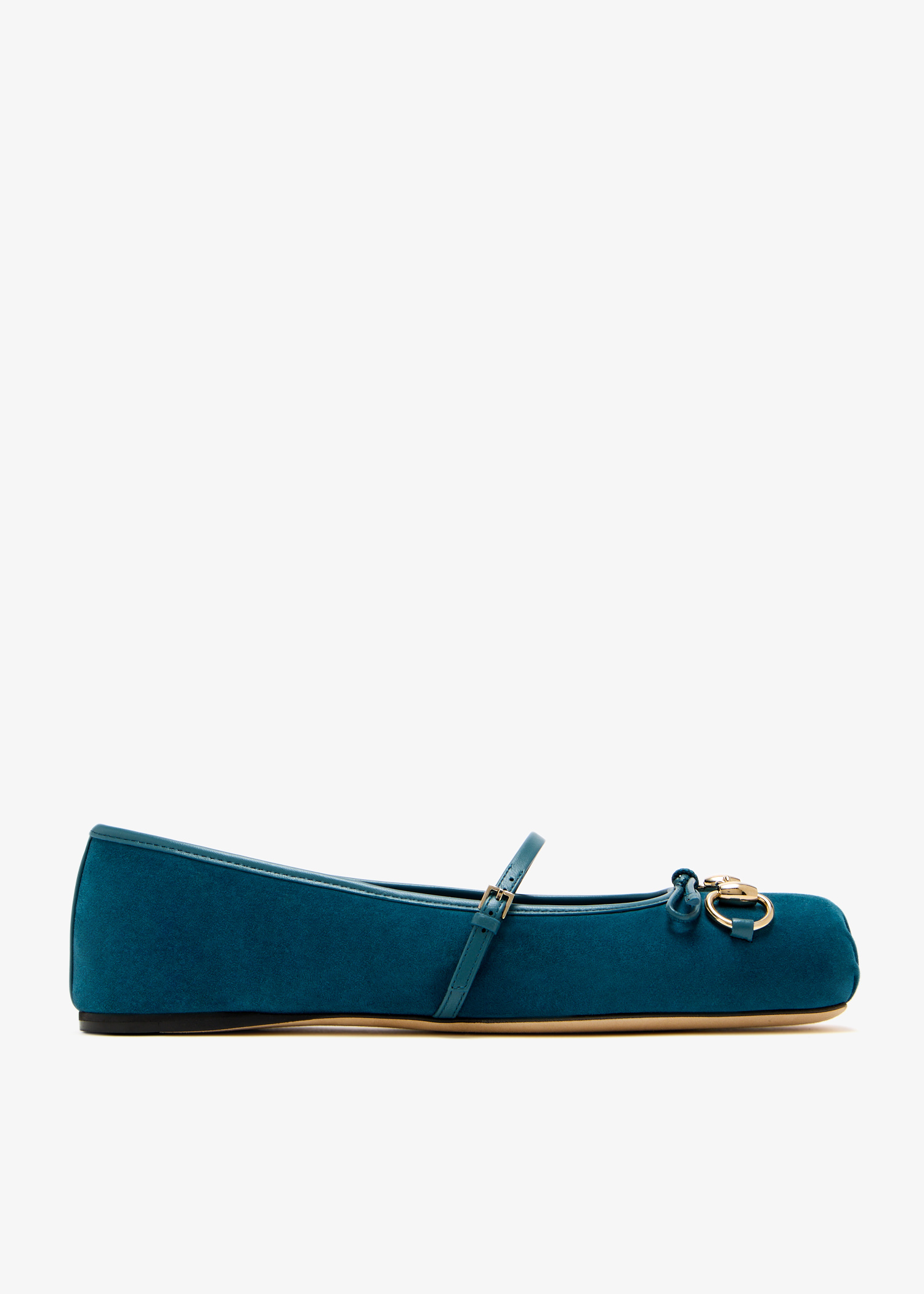 

Horsebit ballet flats, Blue