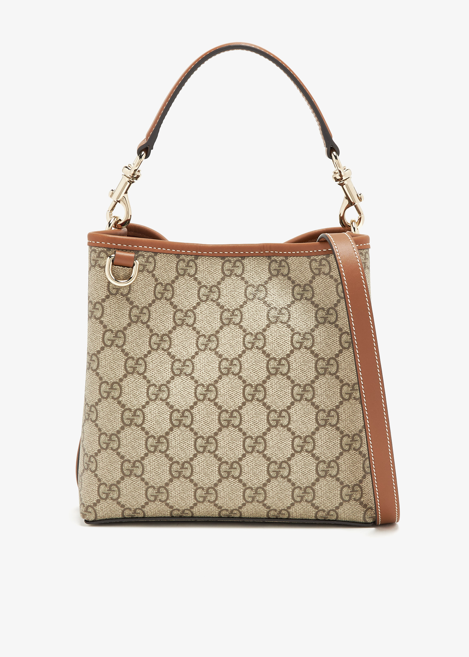 

GG Emblem mini bucket bag, Printed