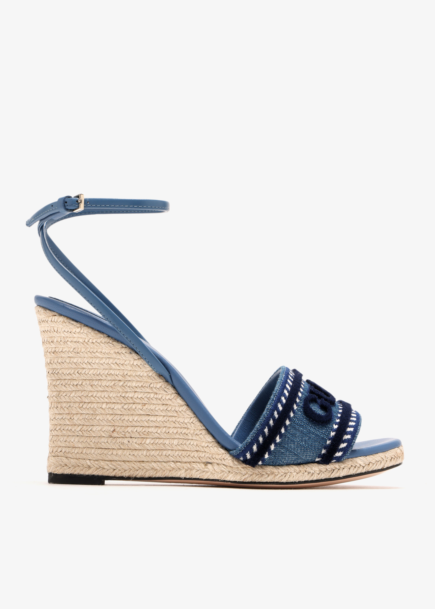 

'GUCCI' denim wedges, Blue