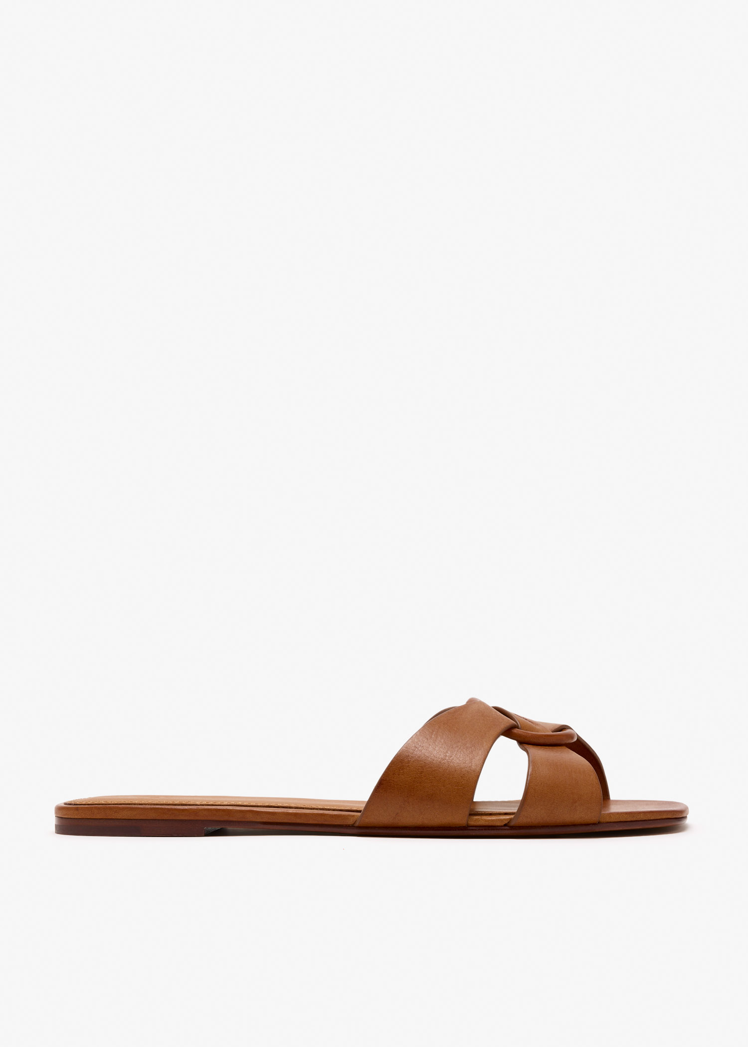 

O-Ring sandals, Brown