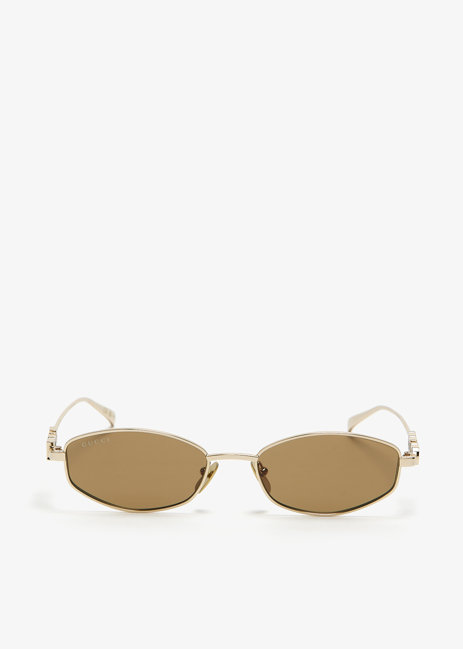 

Oval frame sunglasses, Gold
