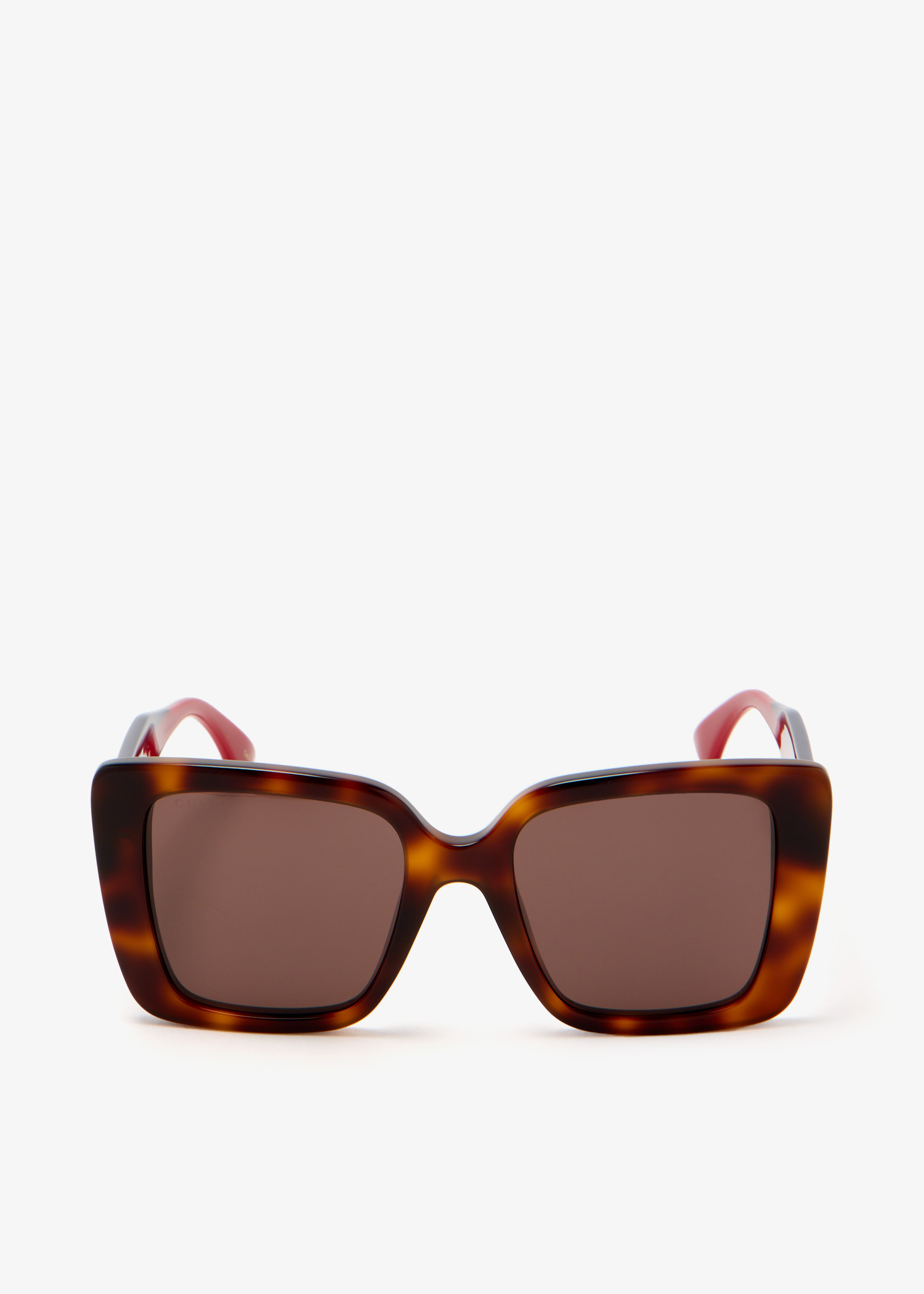 

Square frame sunglasses, Brown