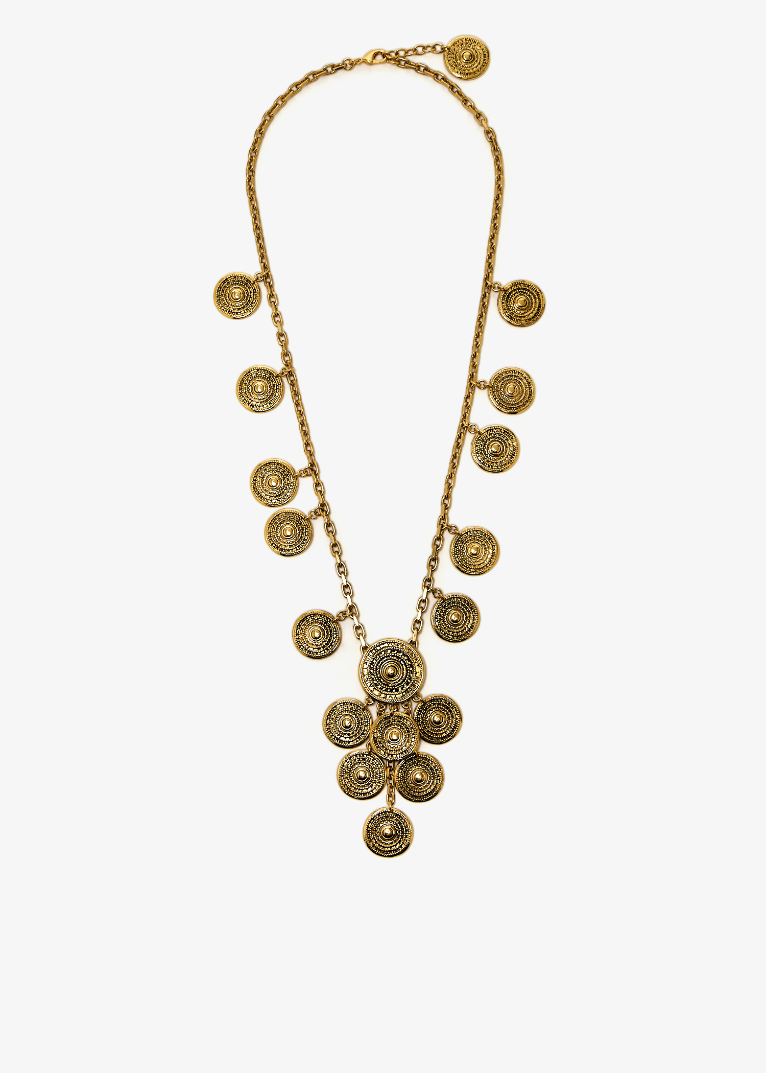 

Medallion charms necklace, Gold