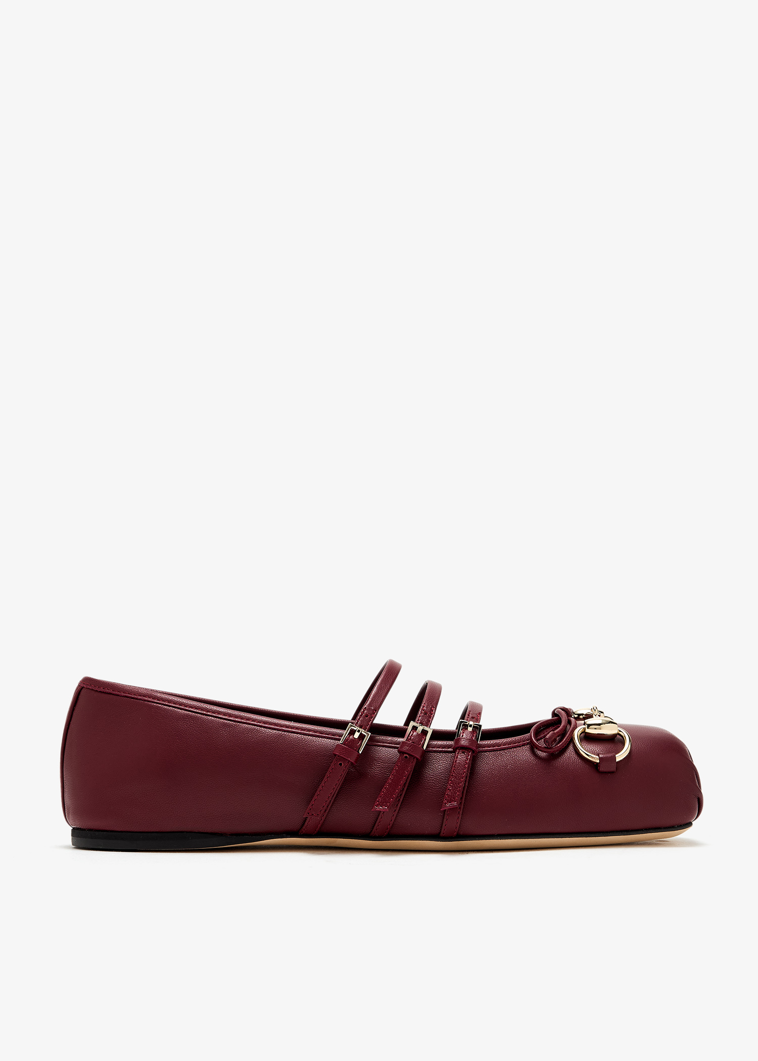 

Horsebit ballet flats, Burgundy