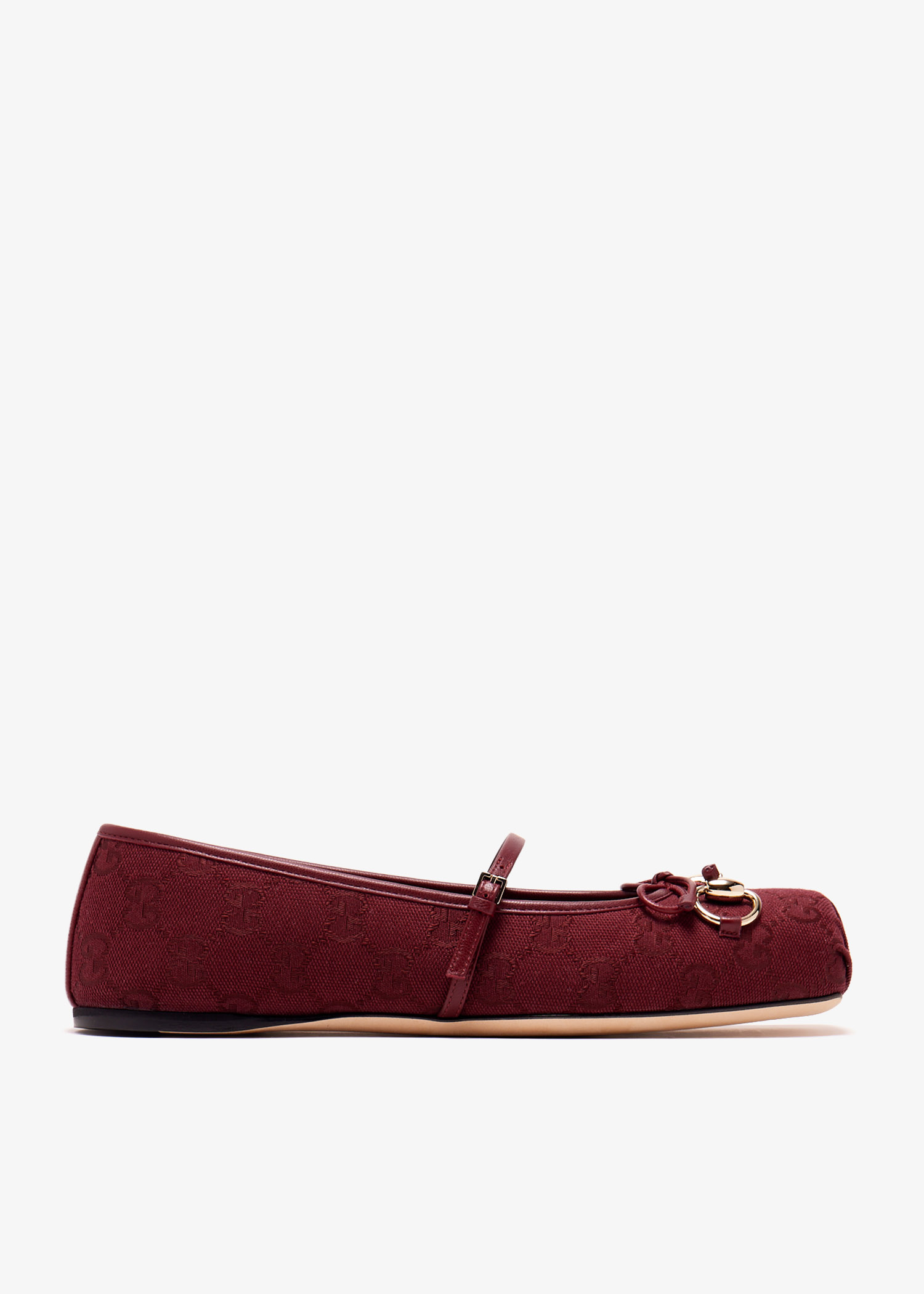 

Horsebit ballet flats, Red