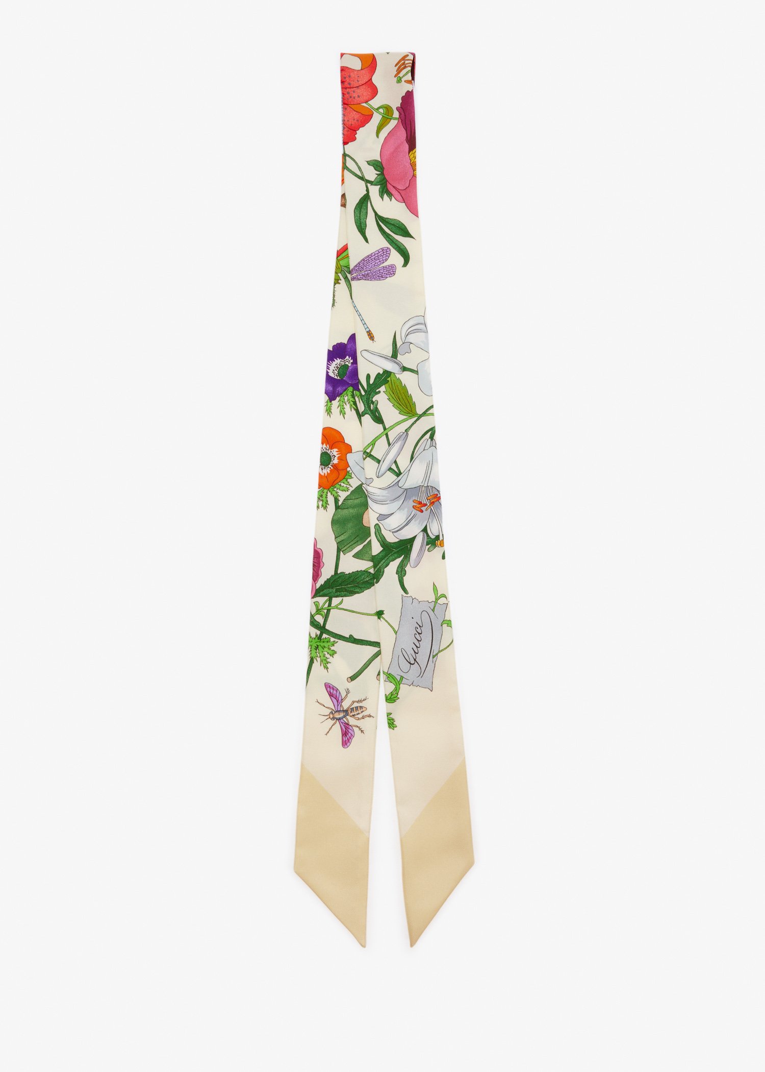 

Printed silk twill ribbon