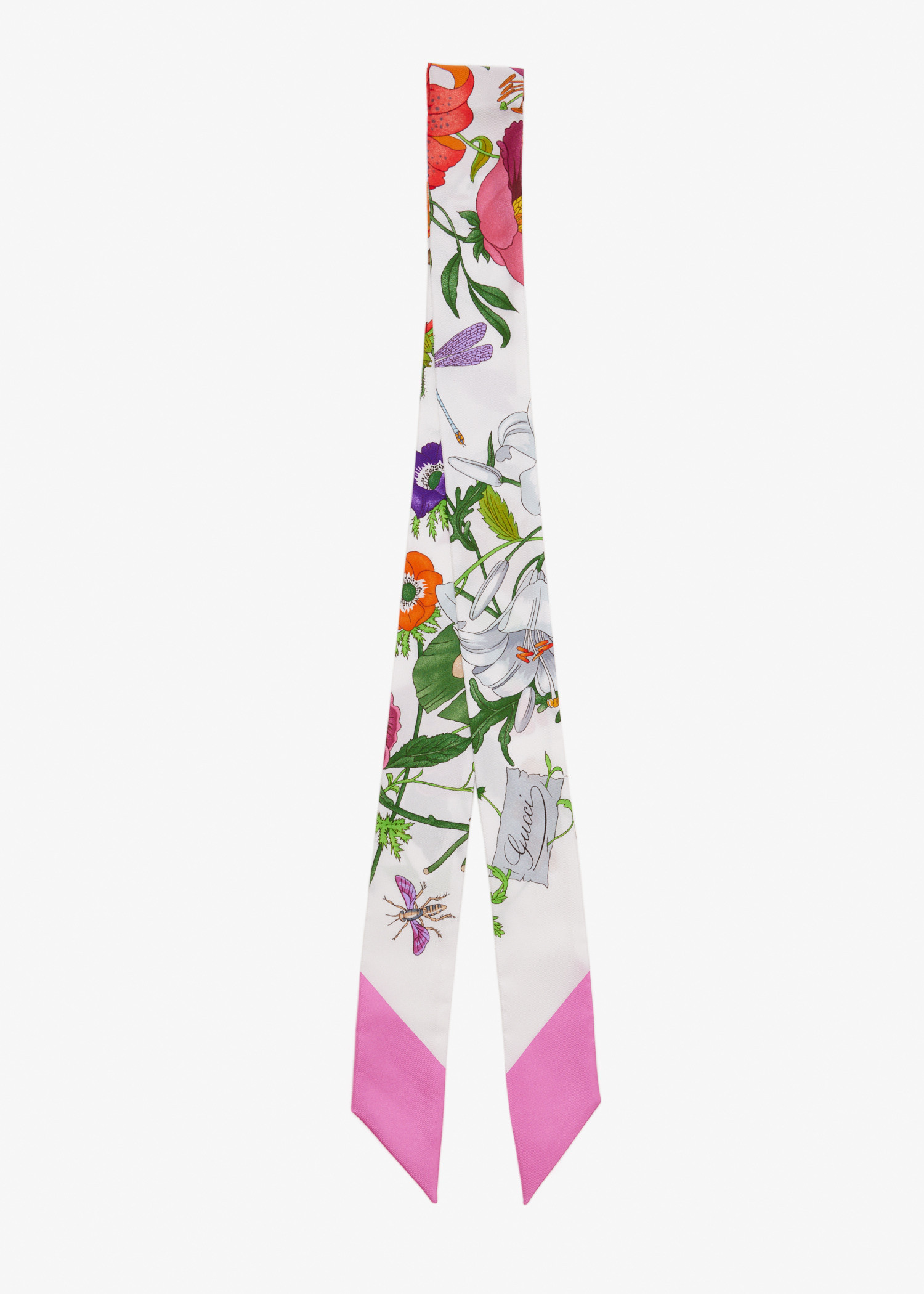 

Printed silk twill ribbon