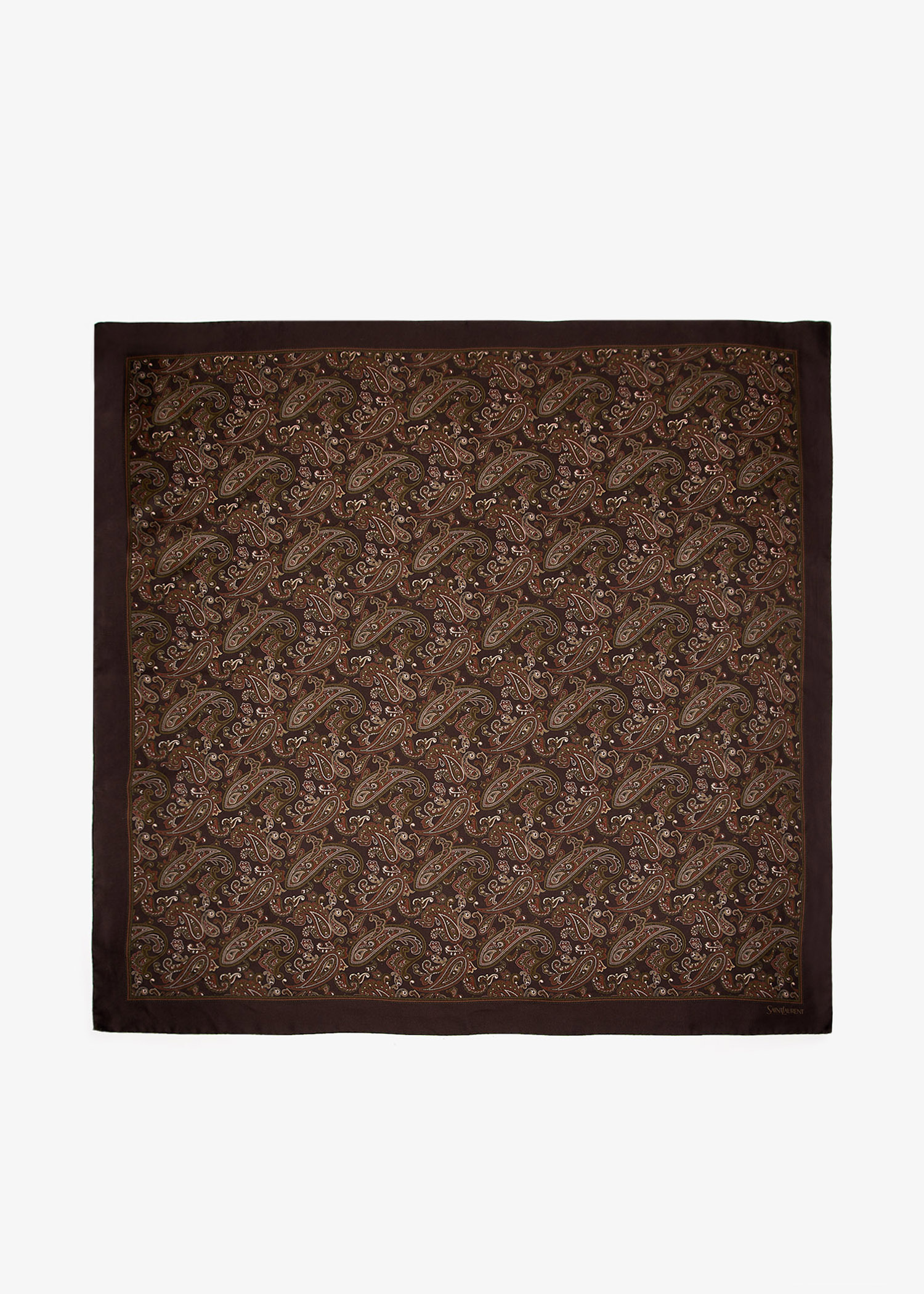 

Ornamental paisley carré, Printed