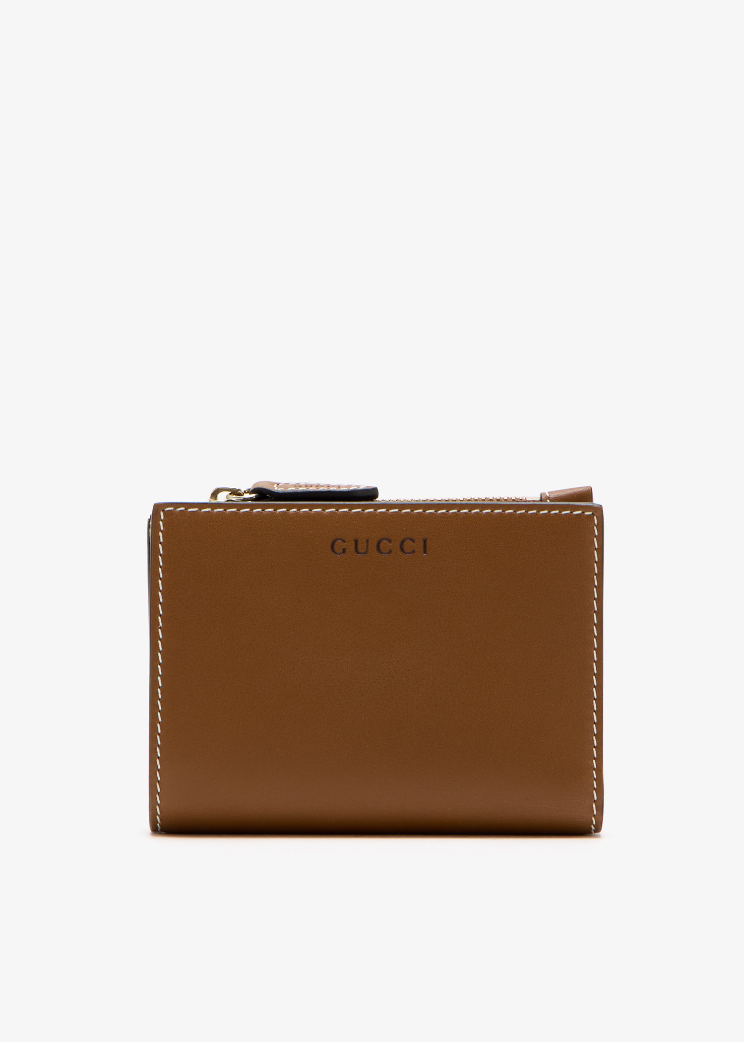 

GG Emblem medium wallet, Brown