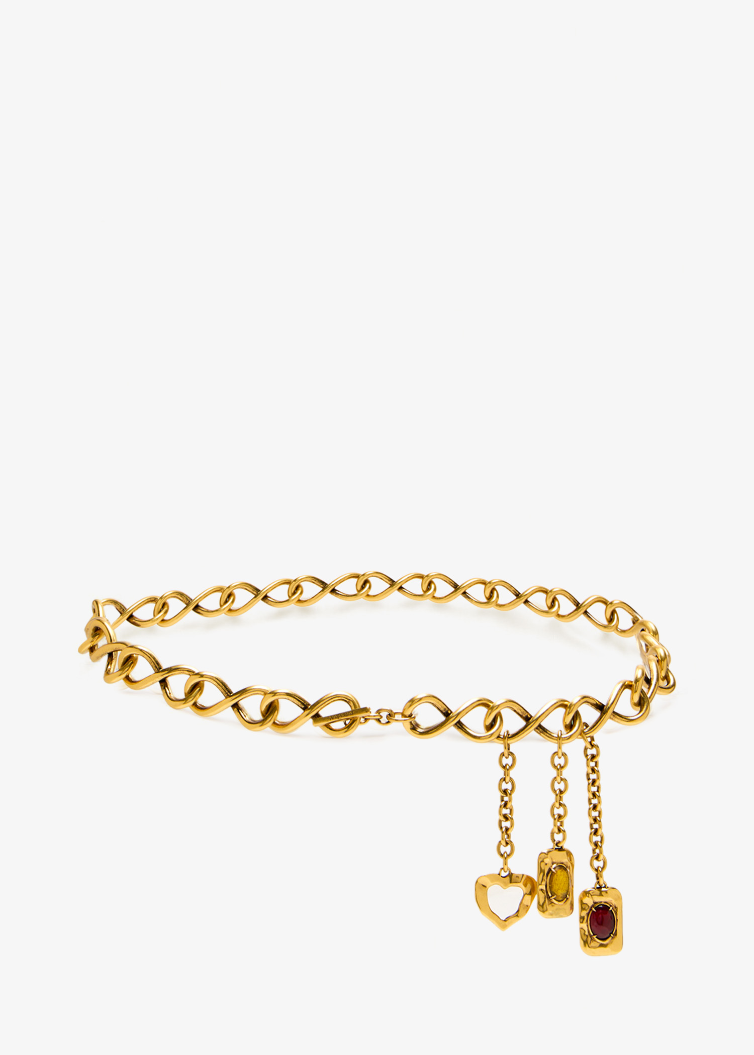 

Charm chain belt, Gold