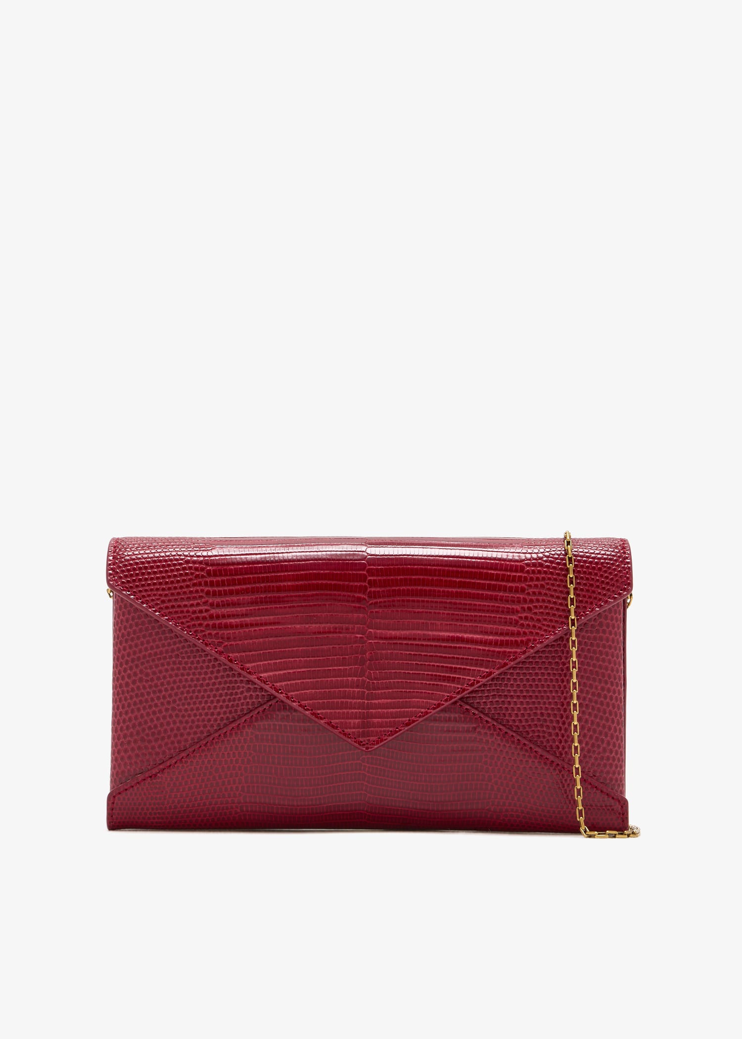 

Large flap chain wallet, Red