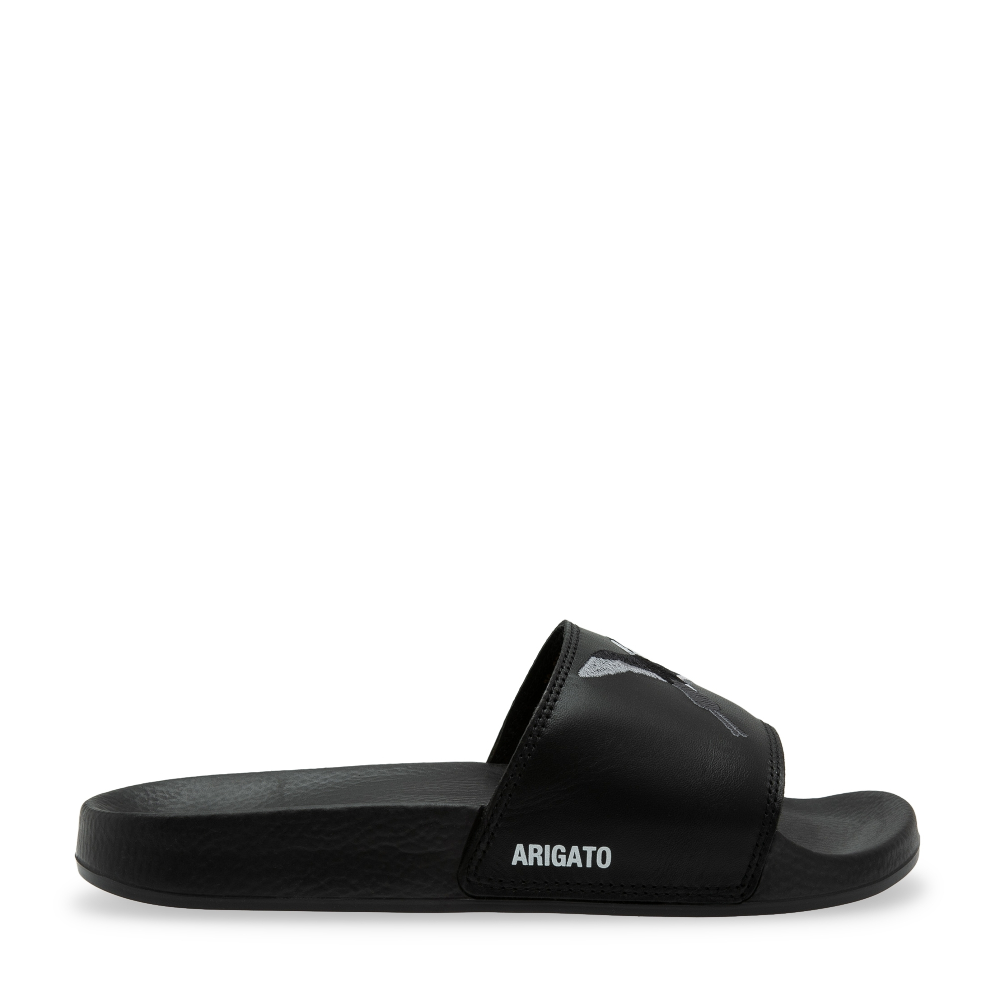 

Bee Eater Bird leather slides, Black