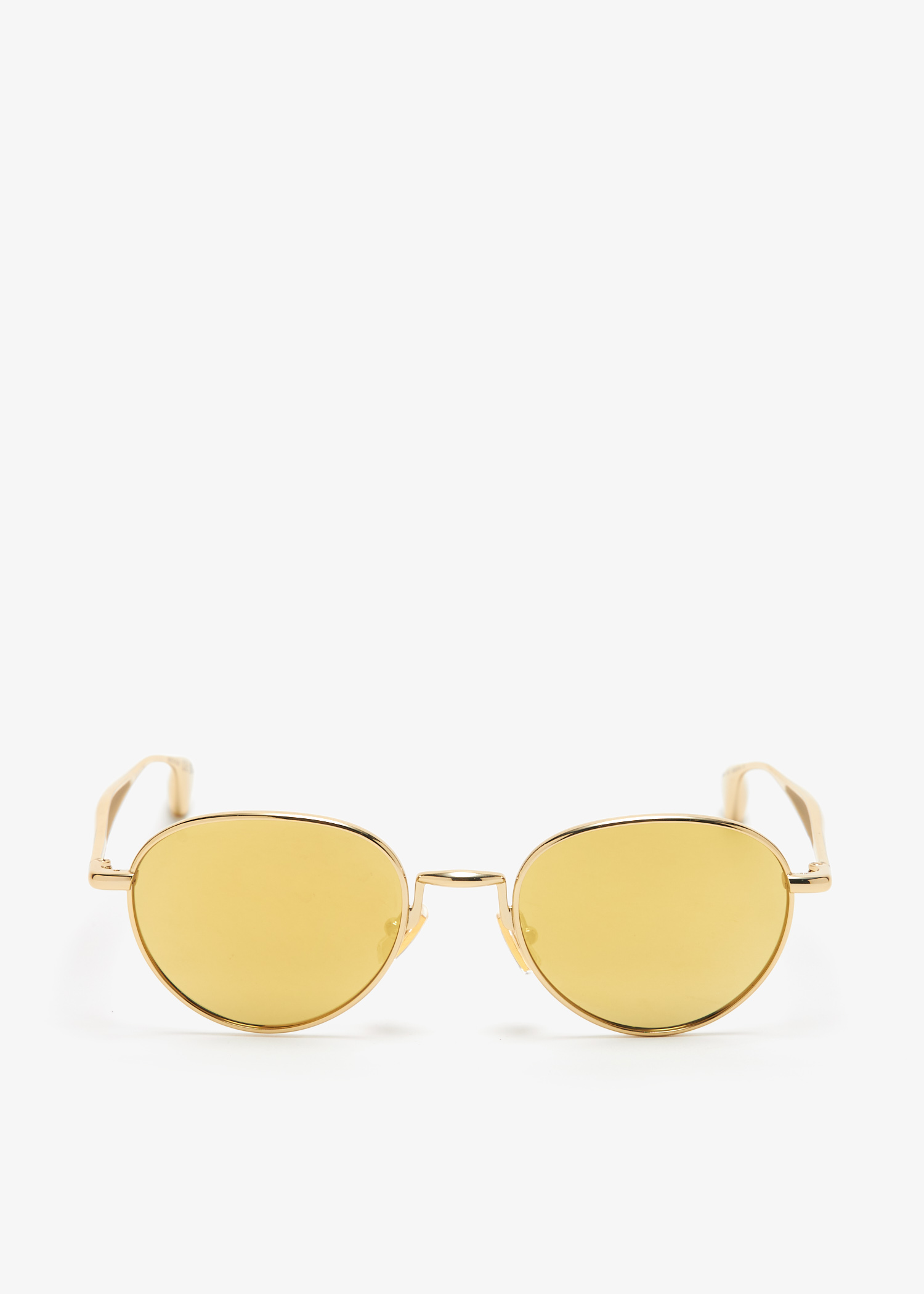 

Fin cat eye sunglasses, Gold