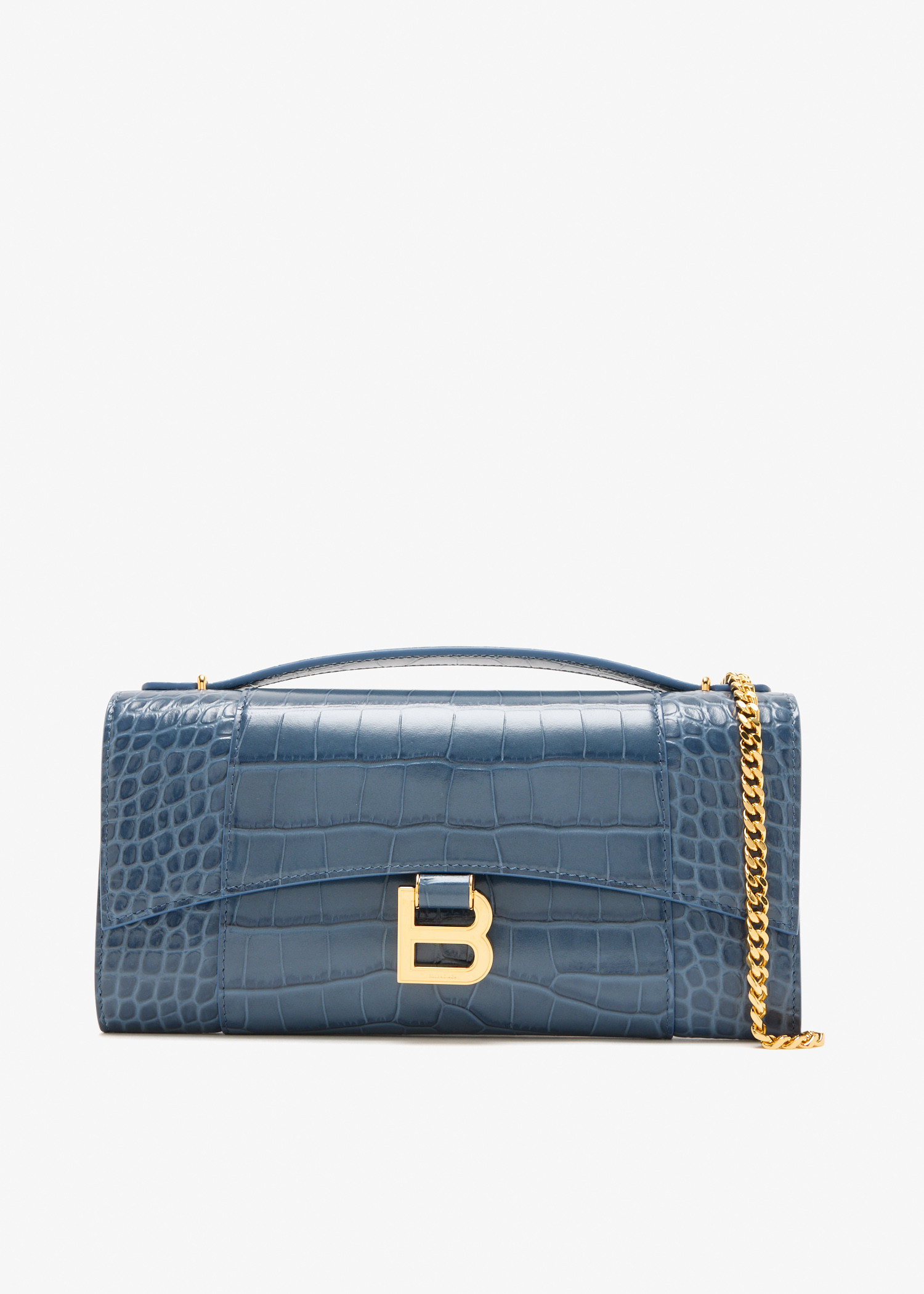 

Hourglass chain pochette, Blue