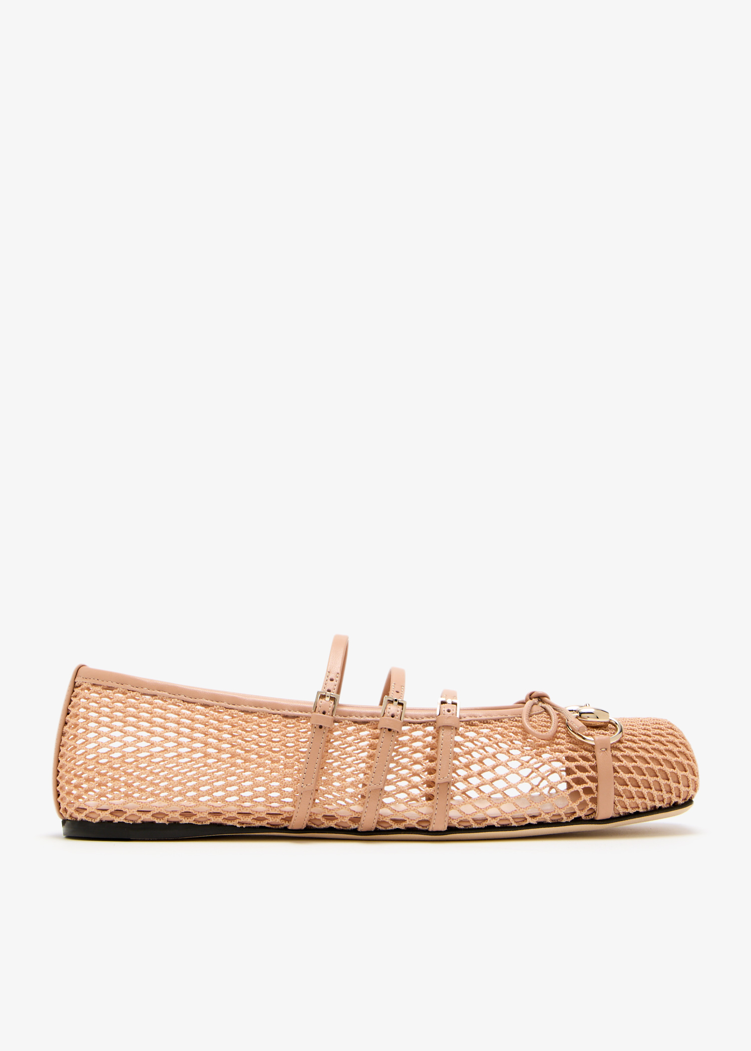 

Horsebit ballet flats, Beige