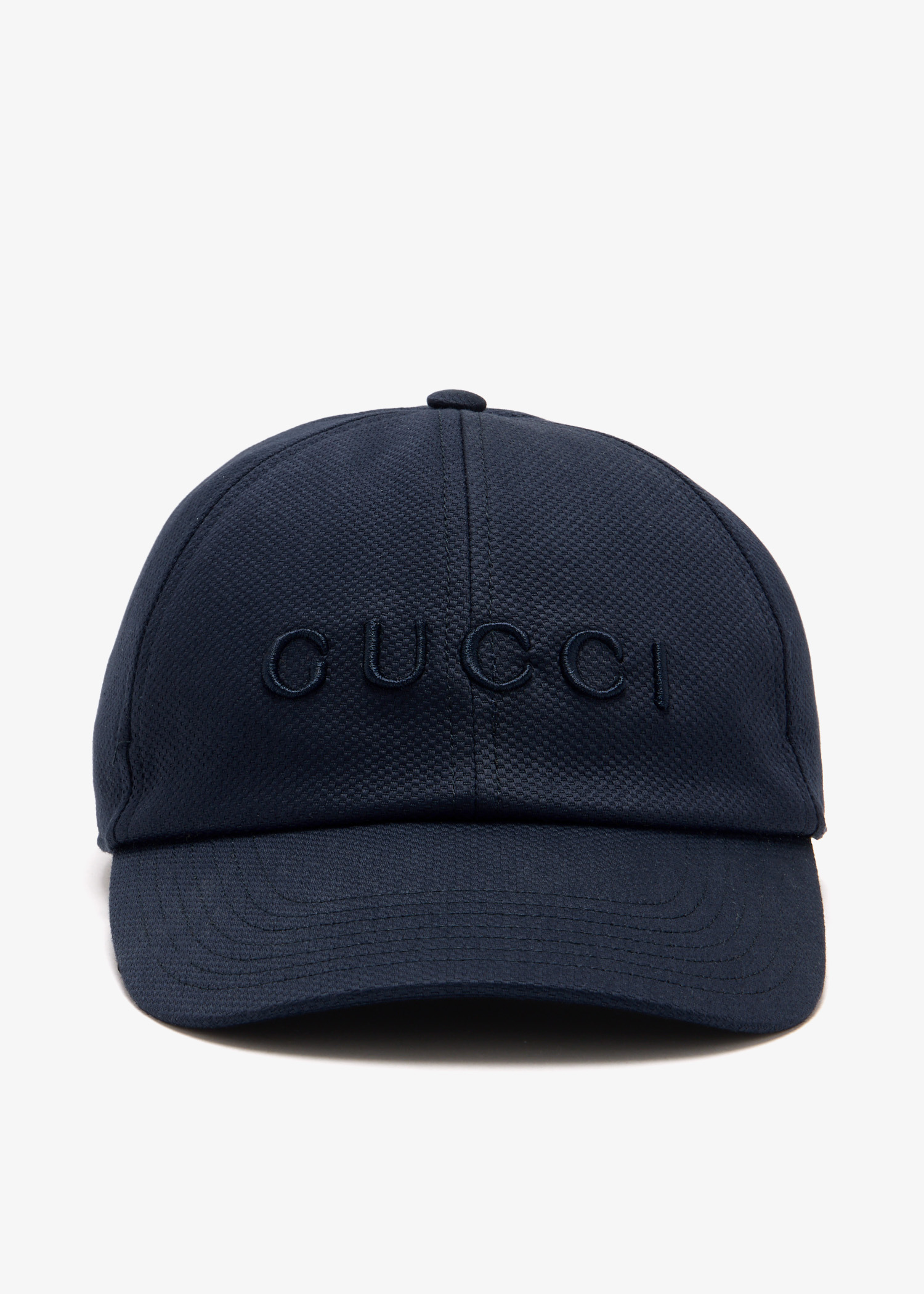 

Embroidered cotton baseball cap, Navy