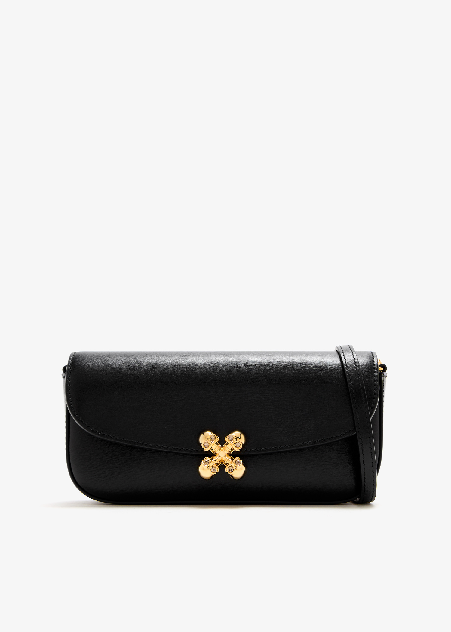 

Small Skull Flower bag, Black