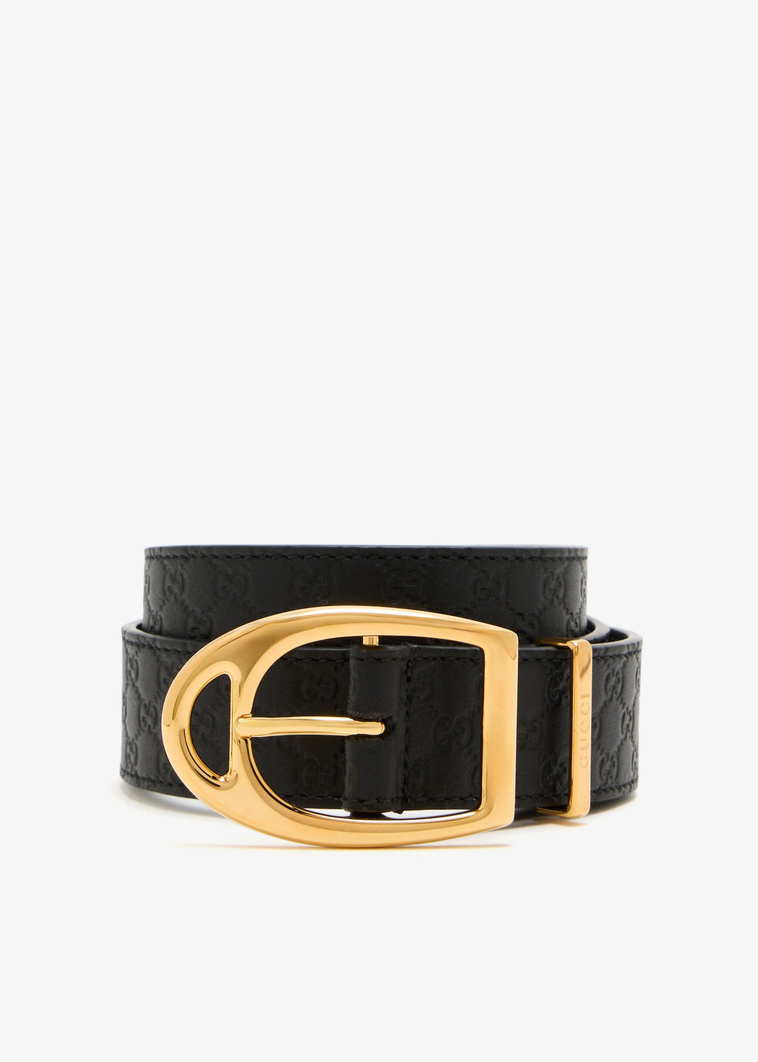 

Arabella leather belt, Black