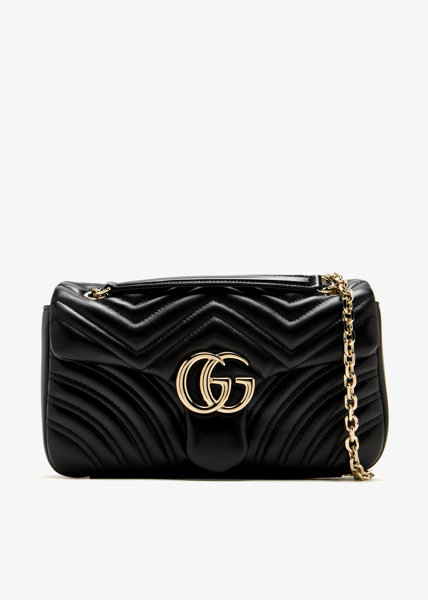 

GG Marmont medium shoulder bag, Black