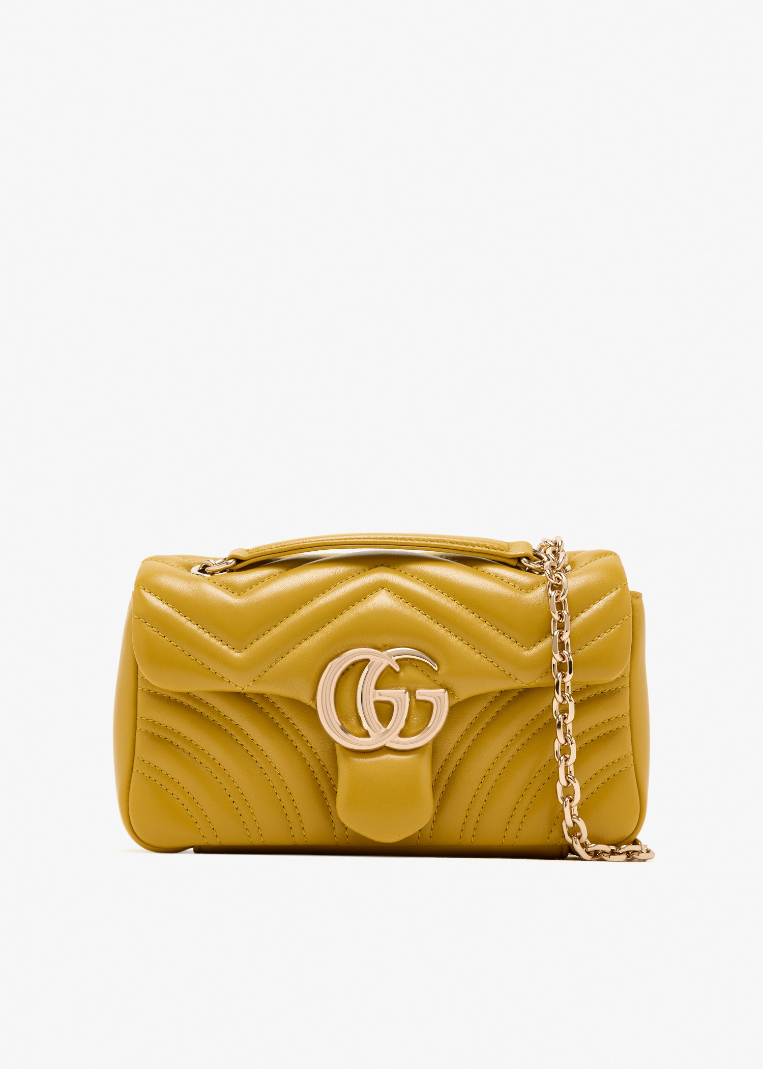 

GG Marmont small shoulder bag, Yellow